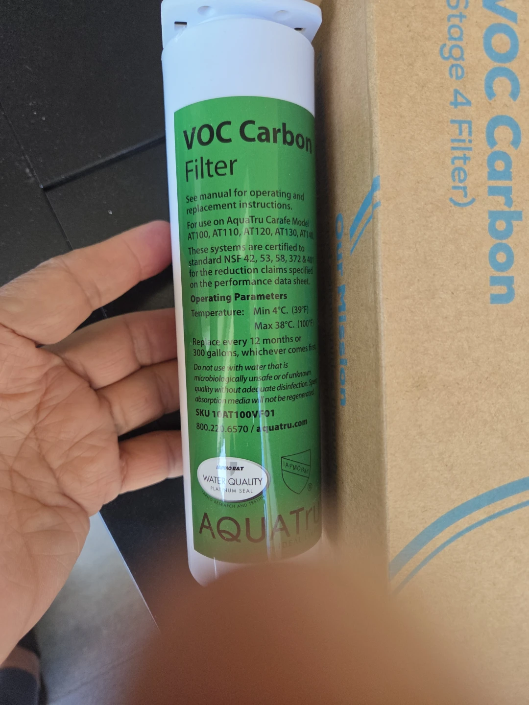 AquaTru Carafe VOC Carbon Filter (Stage 4) - photo 4