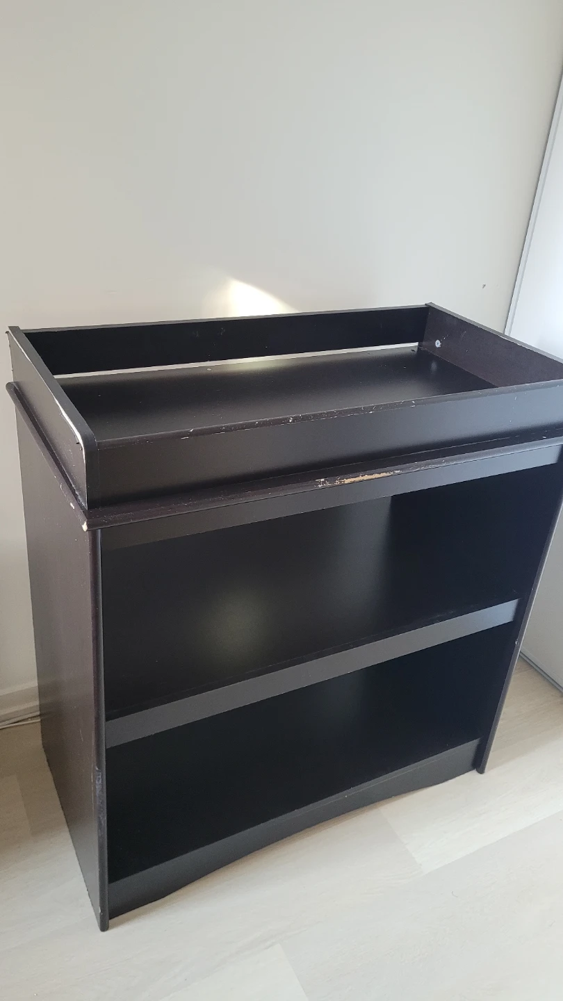 USED dark Brown Wooden Change Table