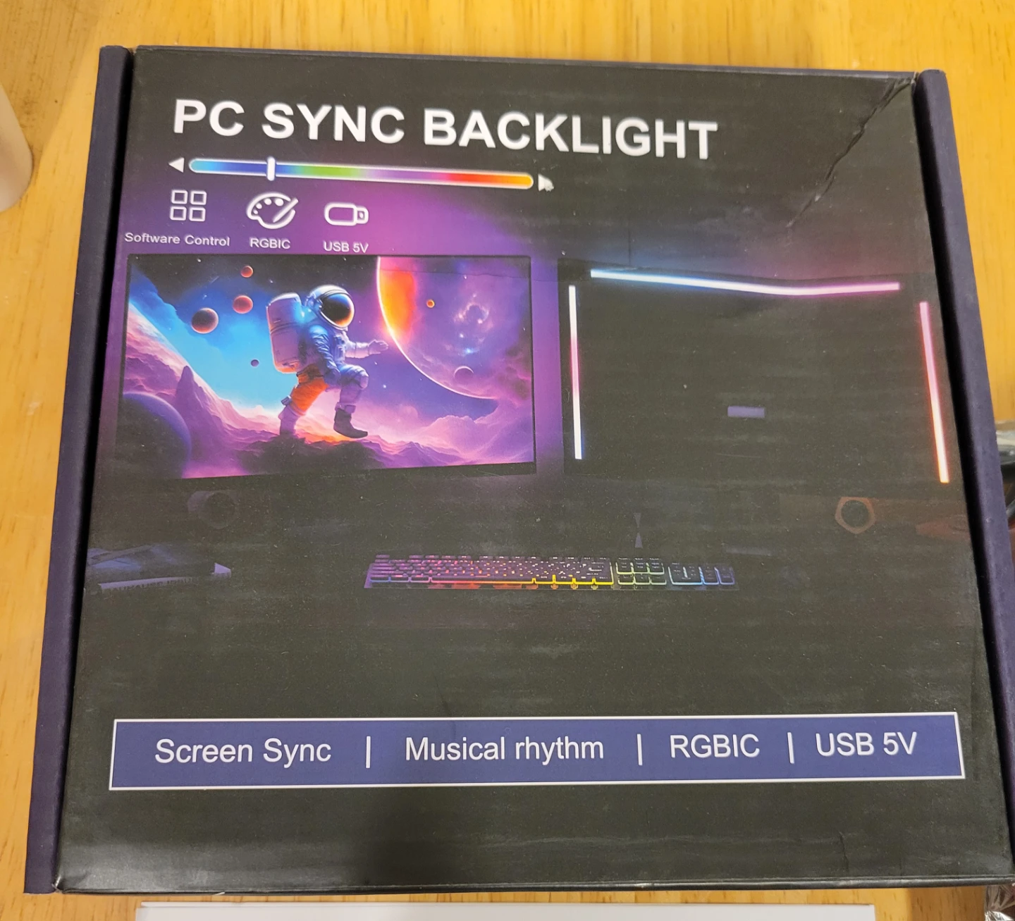 LED Strip Backlight for PC Monitor w/ Music Sync , RGB LED - photo 2