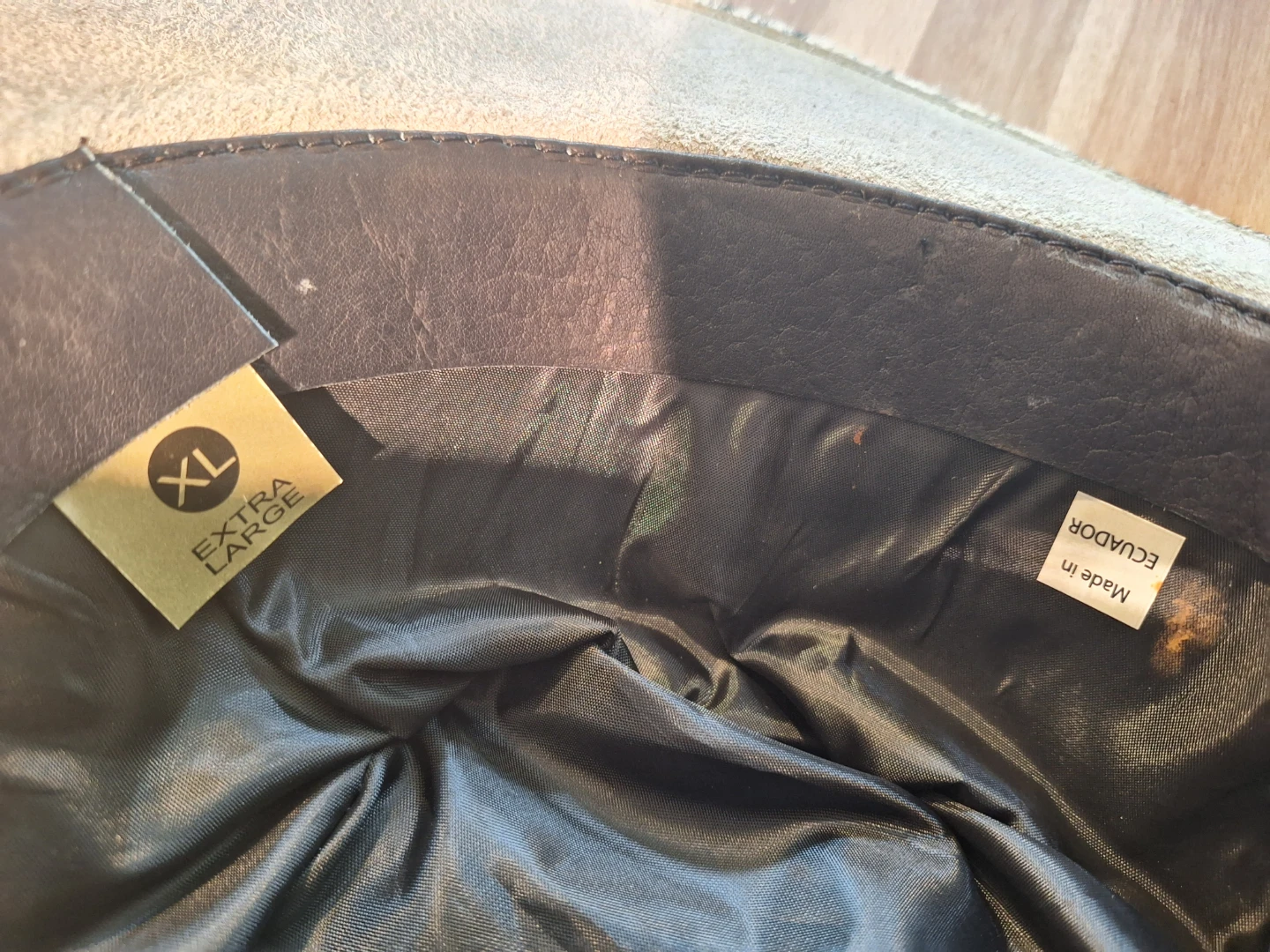 Cowhide Leather Cowboy Hat Extra Large - photo 5