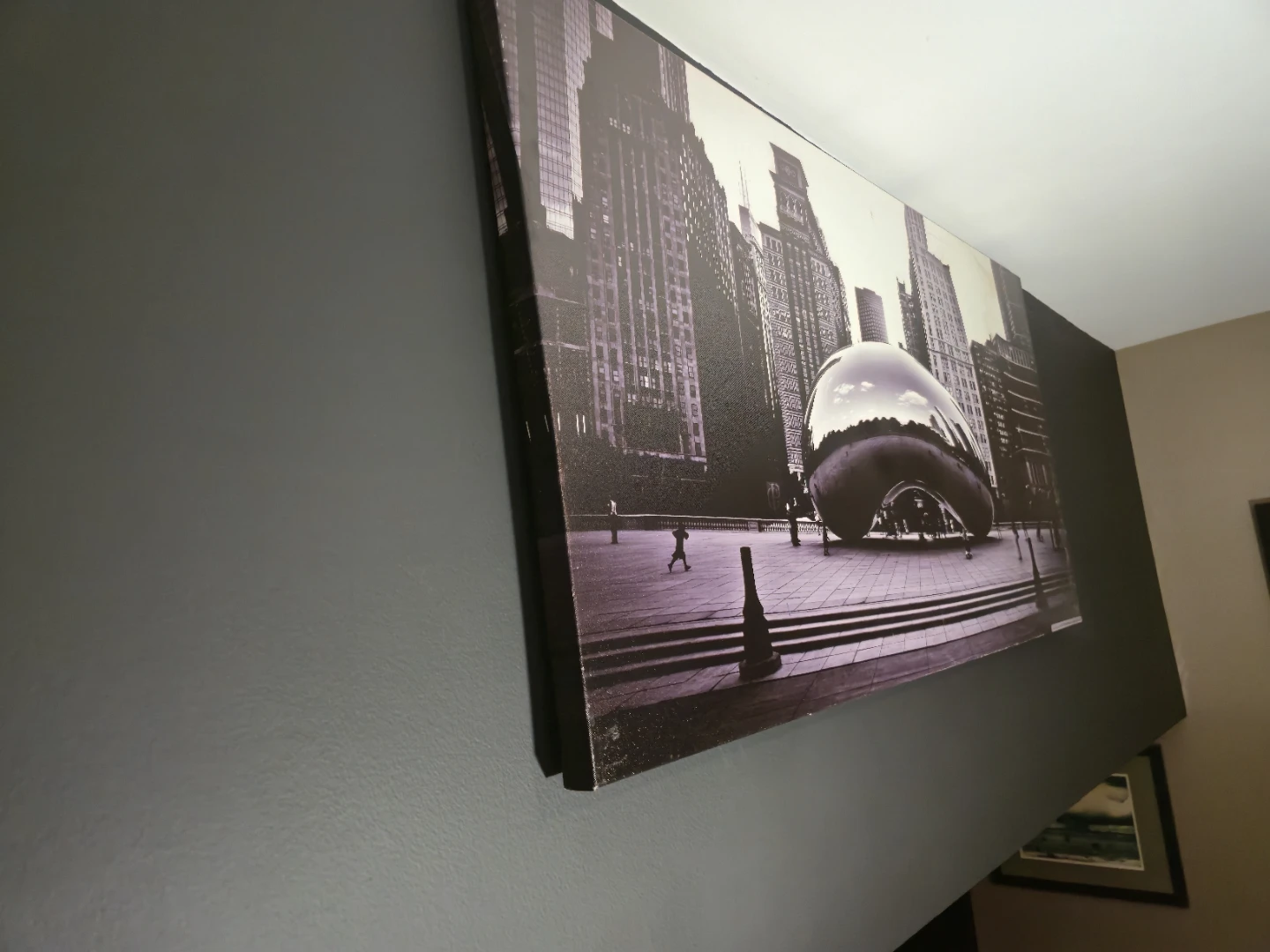 Large Chicago Bean Canvas Wall Art 60" x 30 - photo 2