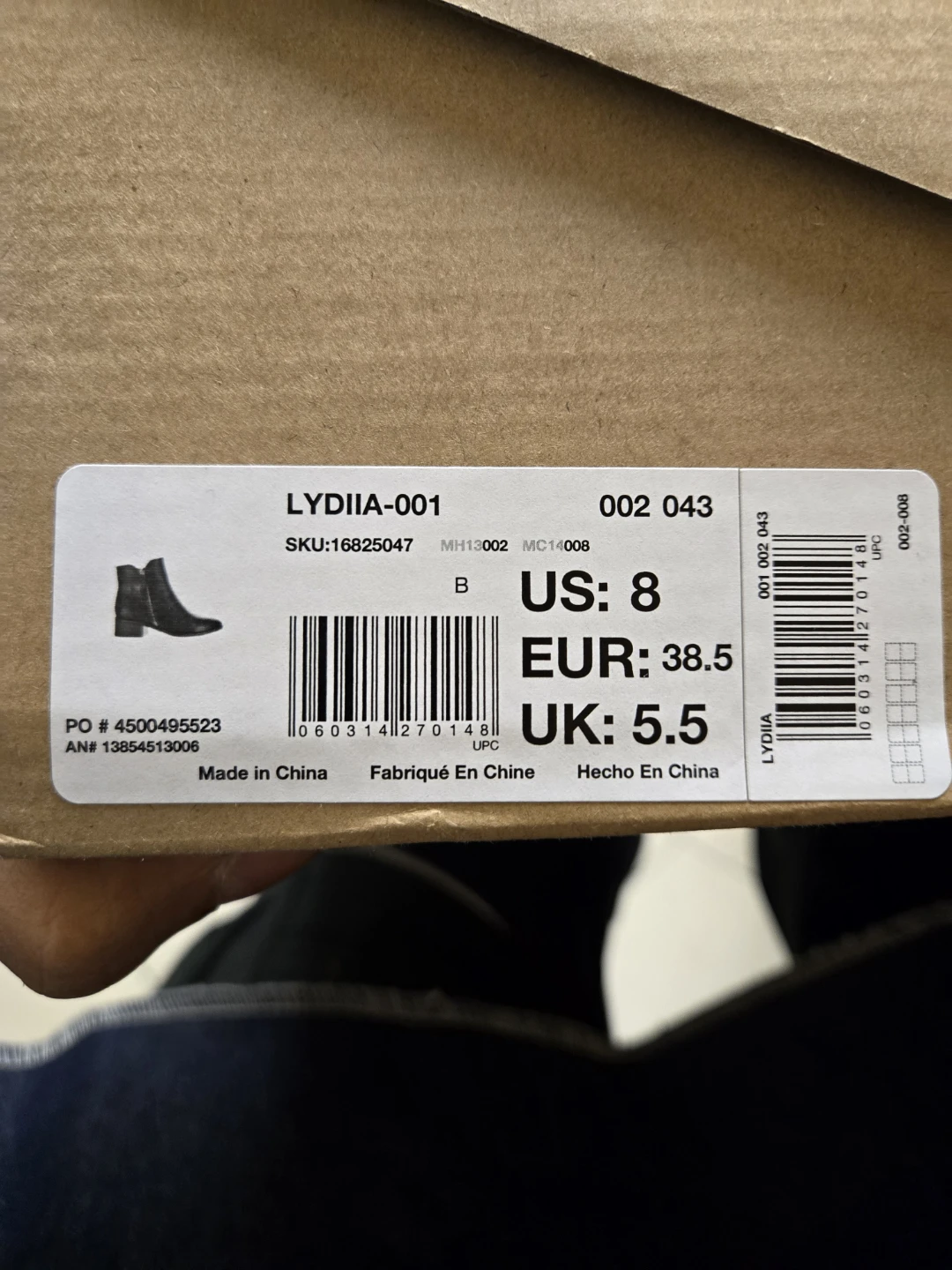 LYDIIA Black Ankle Boots Size US 8 - photo 3