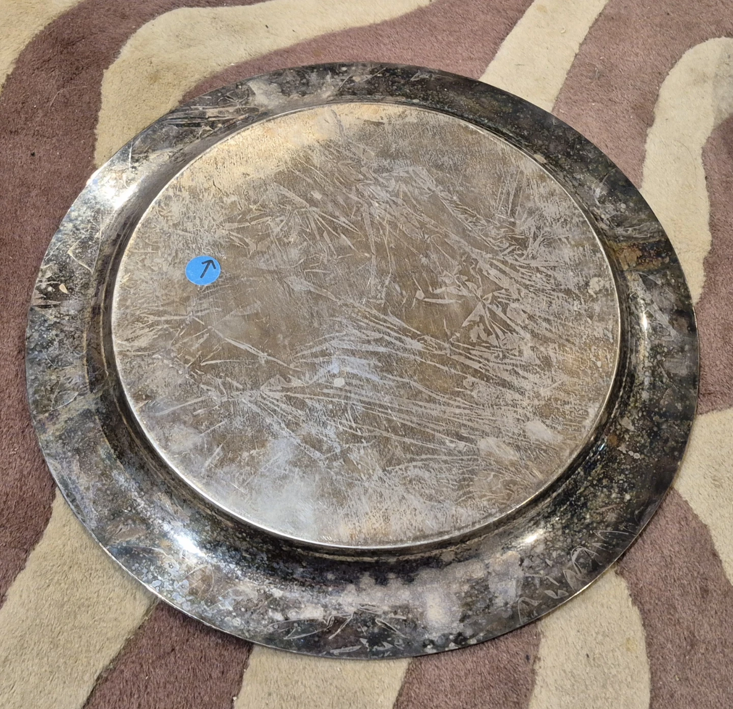 Vintage Ornate Silver Plated Serving Tray (Skokie) - photo 3