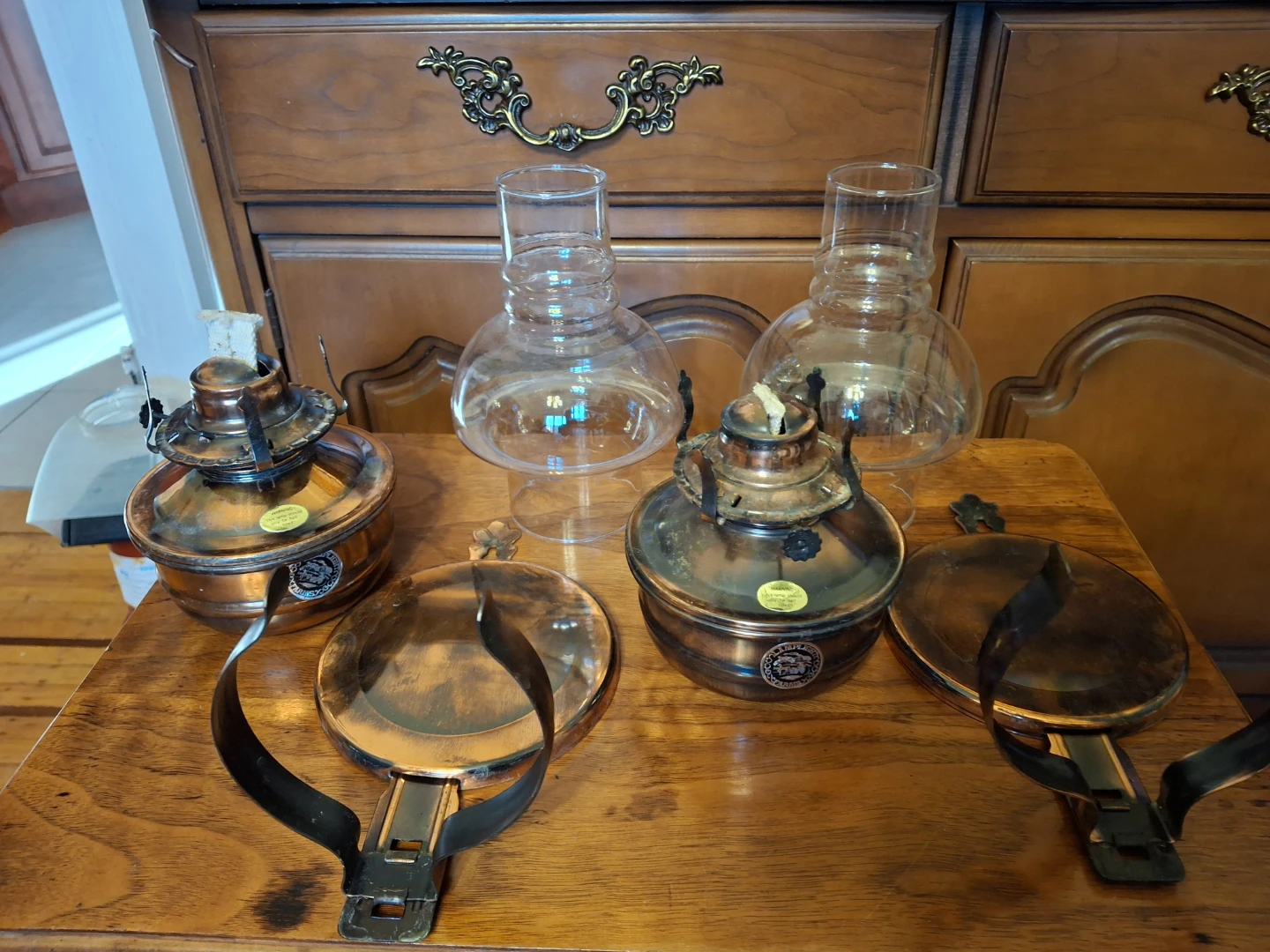 Pair of Vintage Copper Wall Sconces - photo 4
