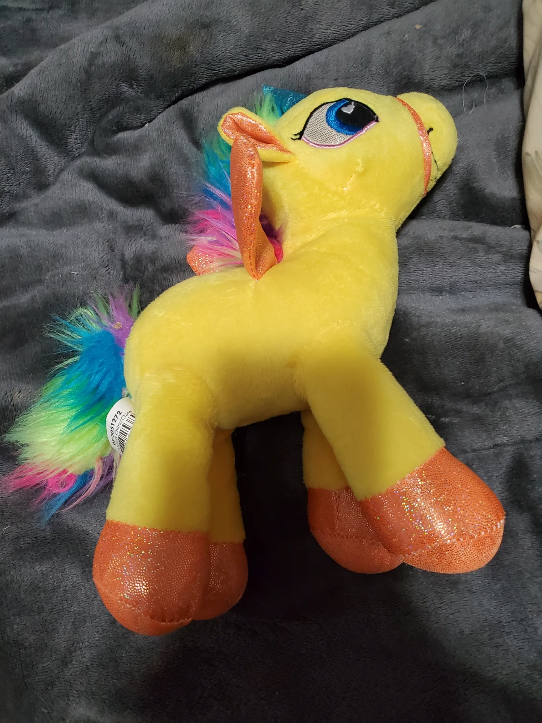 Yellow Plush Unicorn Toy