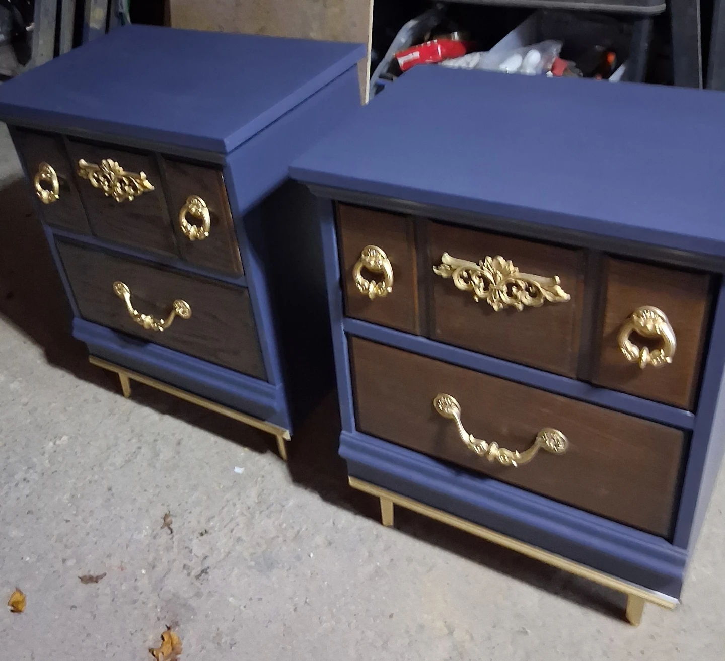 Set of Two Refinished Nightstands