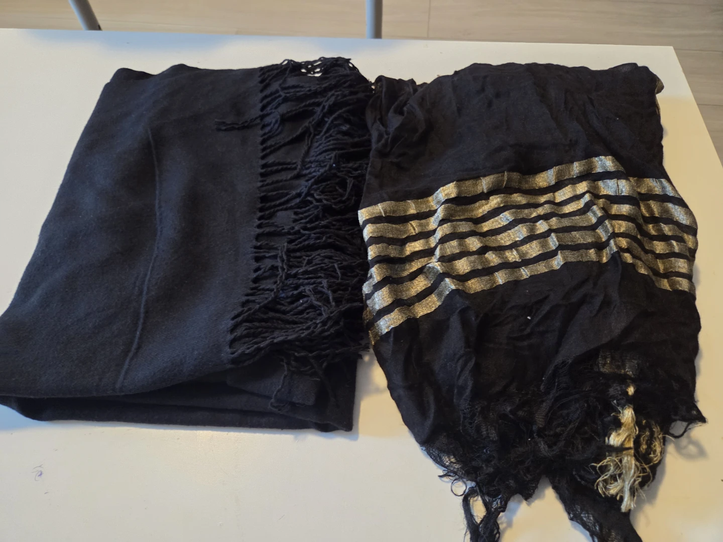 Two Black Scarves