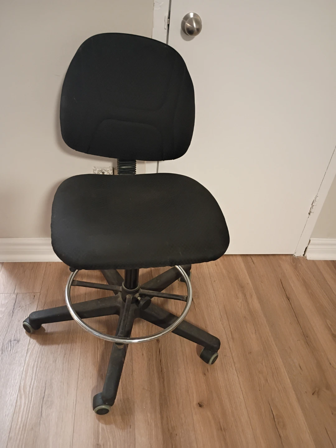 Black Drafting Chair - photo 2