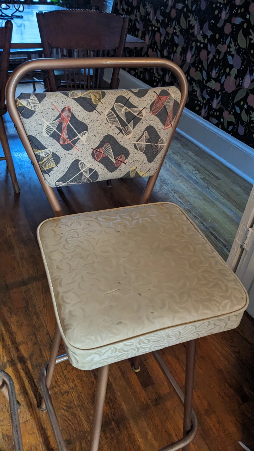 Set of 2 Vintage Retro Bar Stools