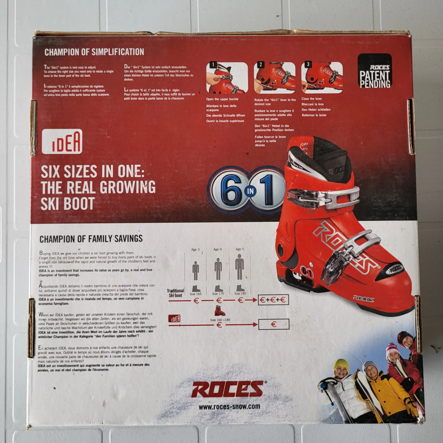 Roces Idea 6-in-1 Adjustable Kids Ski Boots - photo 3