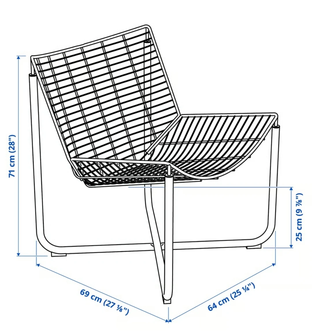 Ikea lounge chair SKALBODA Armchair, black - photo 5