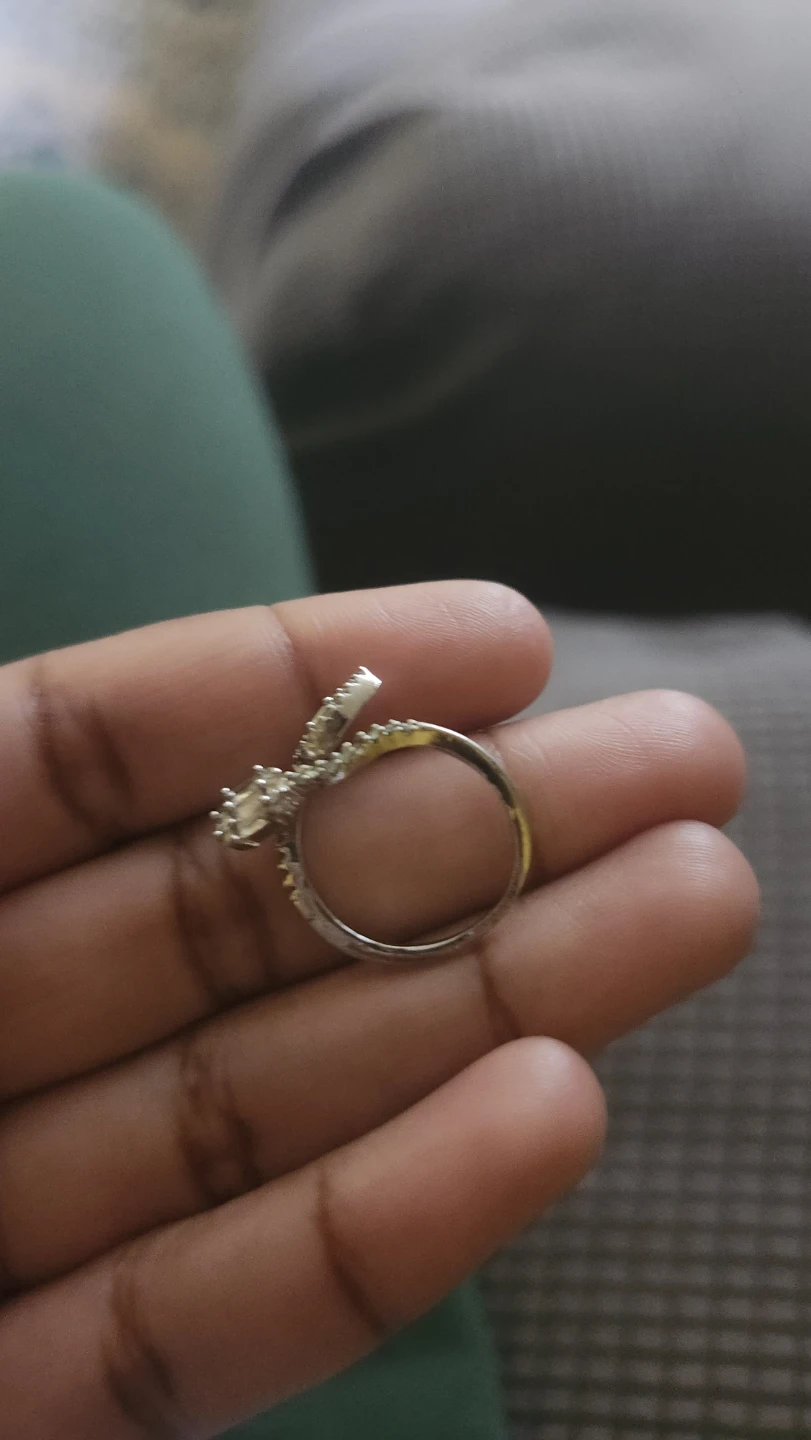 Silver-toned Crystal Ring 💍 - photo 3