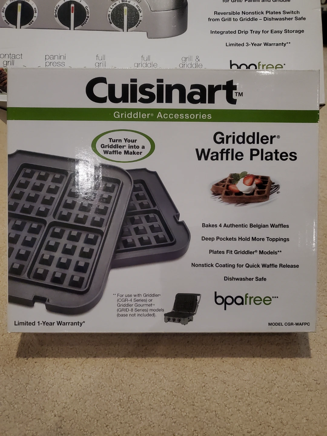 Cuisinart 5-in-1 Griddler with Waffle Plate Accessories - photo 5