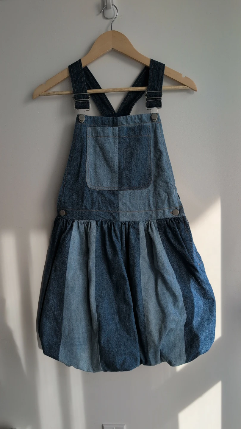 Sea New York Denim Overalls dress