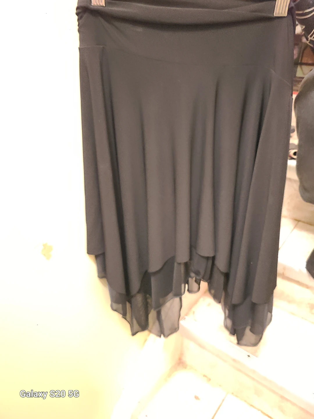 Black layered skirt