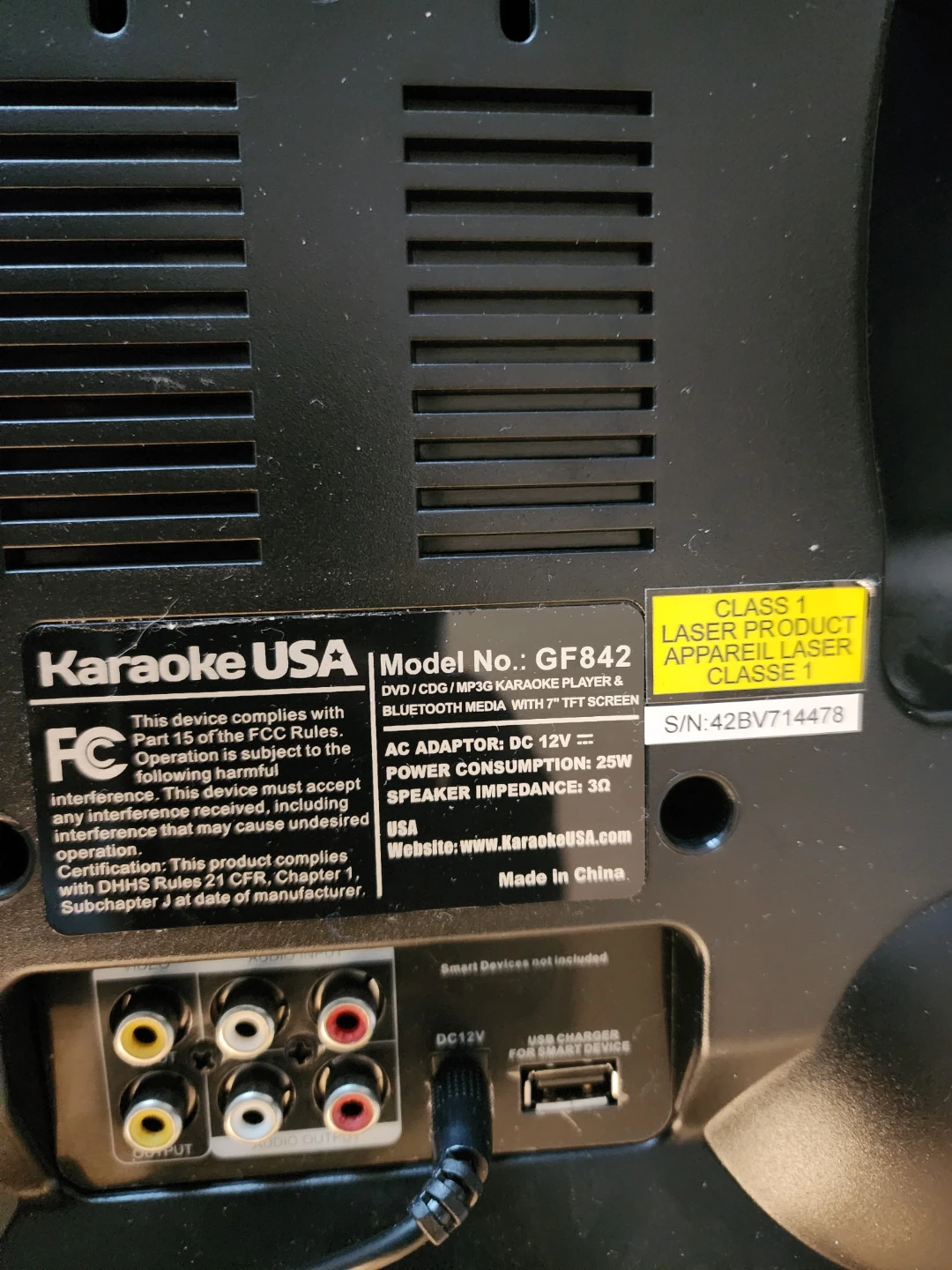 Karaoke USA GF842 Karaoke System - photo 2