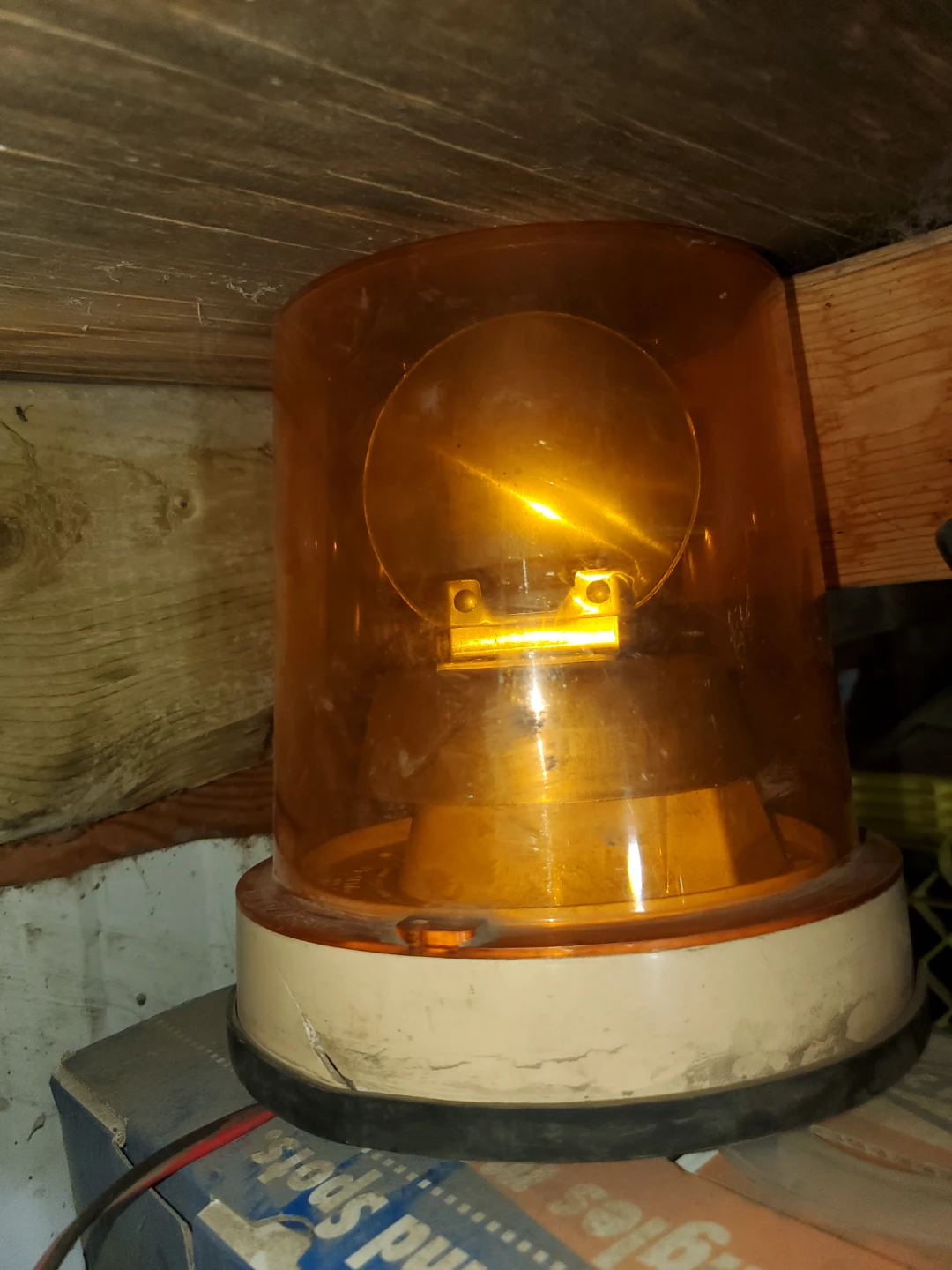 Amber Rotating Warning Beacon