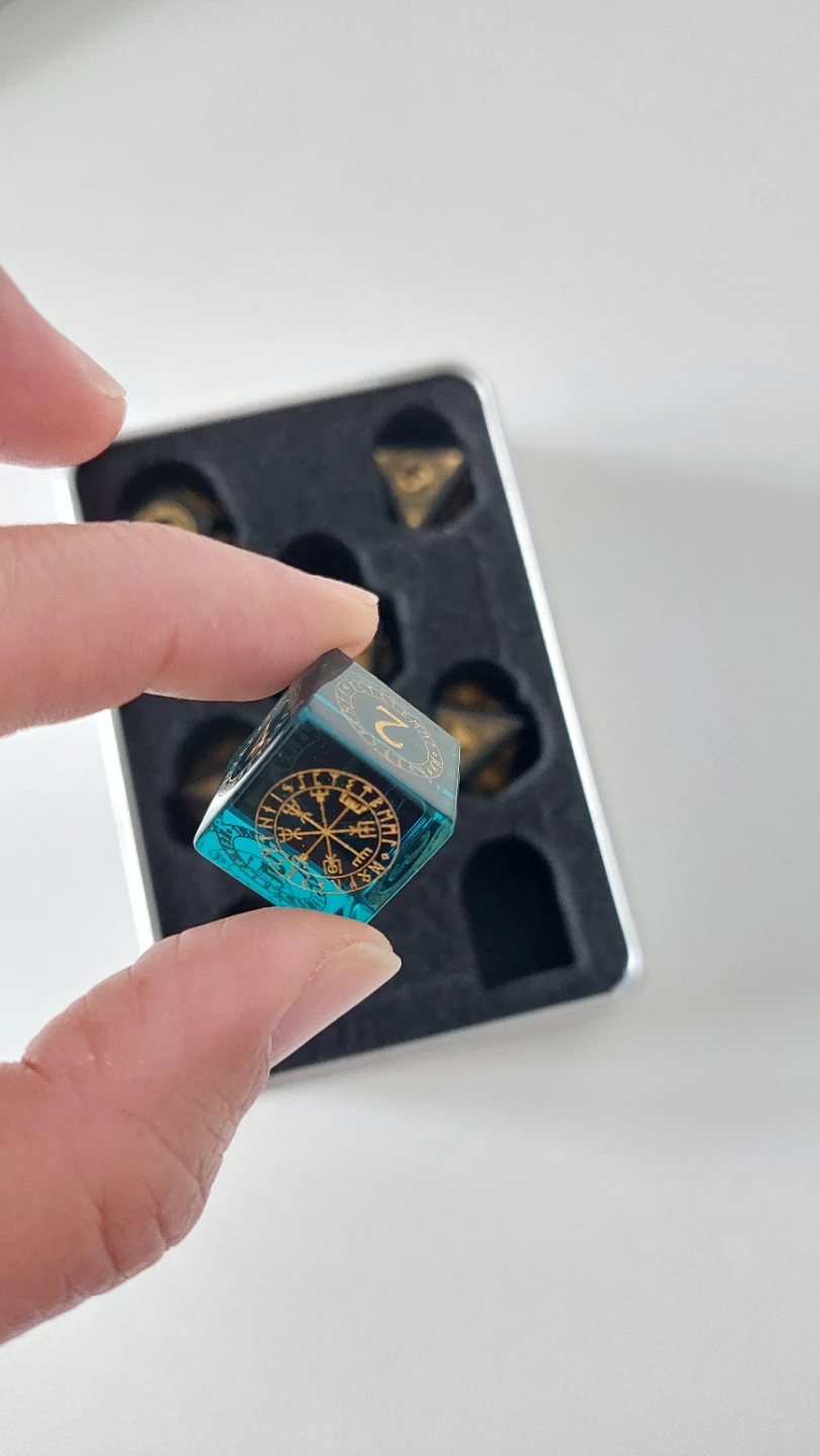 Norse-Themed Polyhedral Dice Set - photo 3