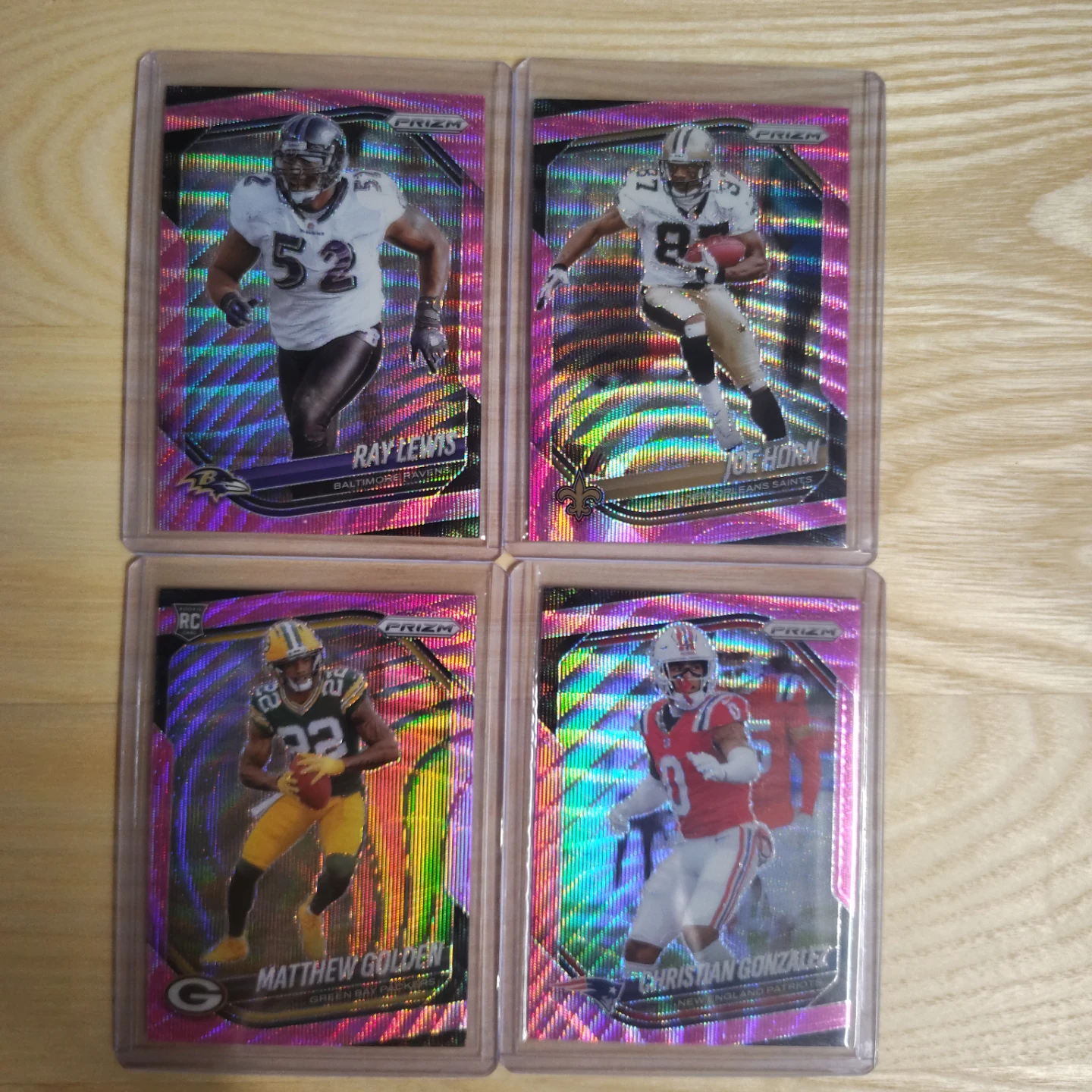 2025 Panini Prizm Football NFL Cards Lot of 4