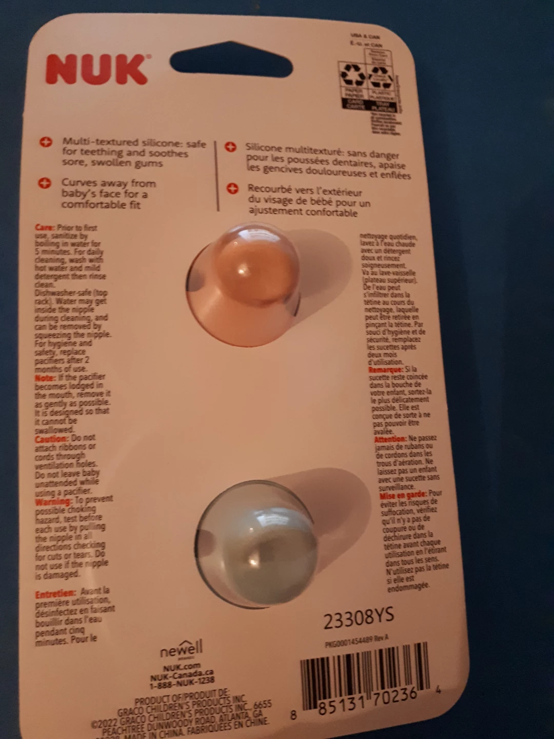 NUK Comfy Duet Silicone Soother (0-12m) - photo 2