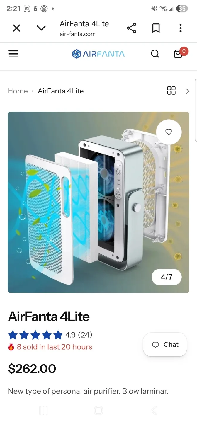 AirFanta 4Lite Personal Laminar Air Purifier - photo 5