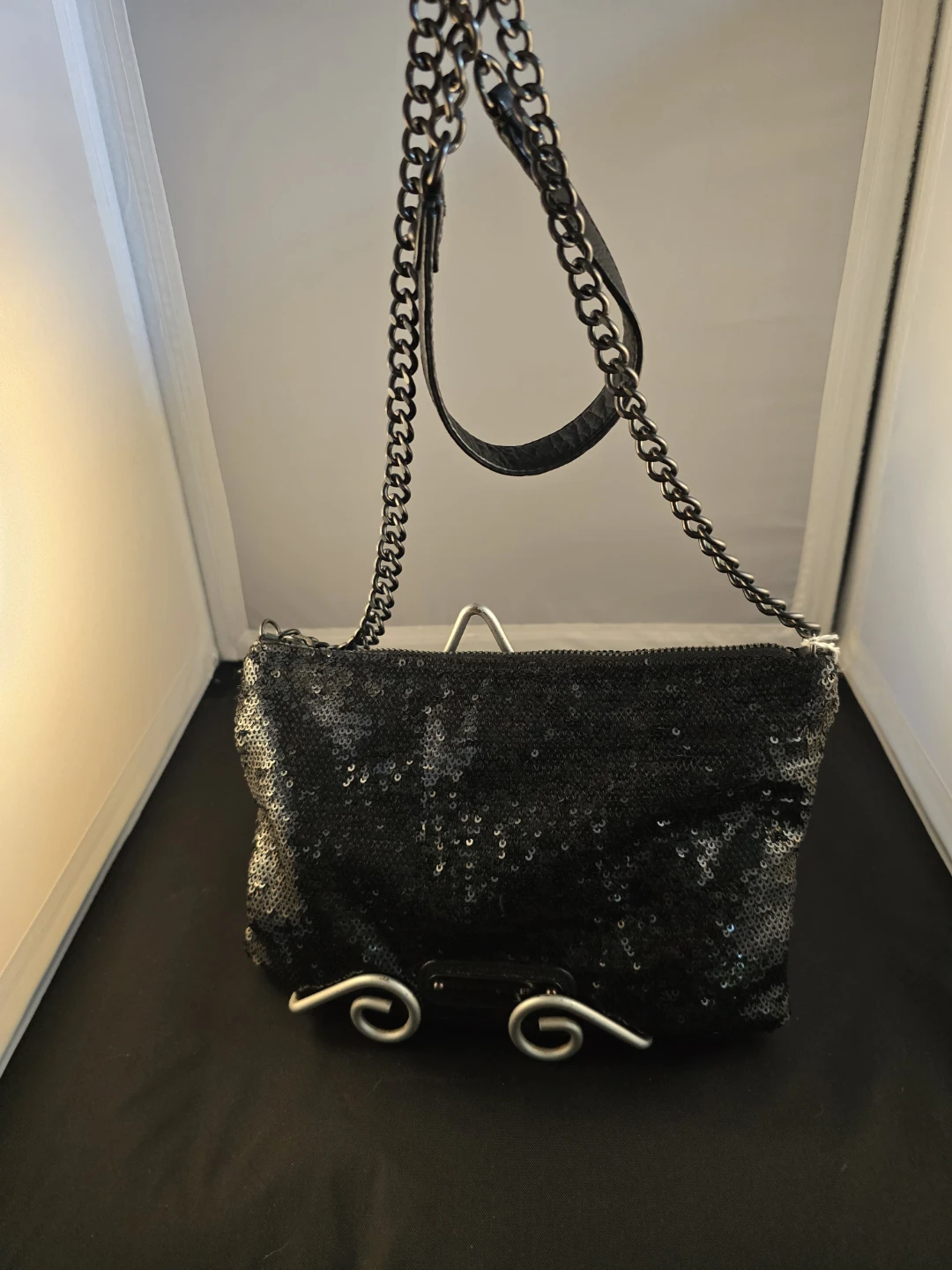 Juicy Couture Black Sequin Clutch