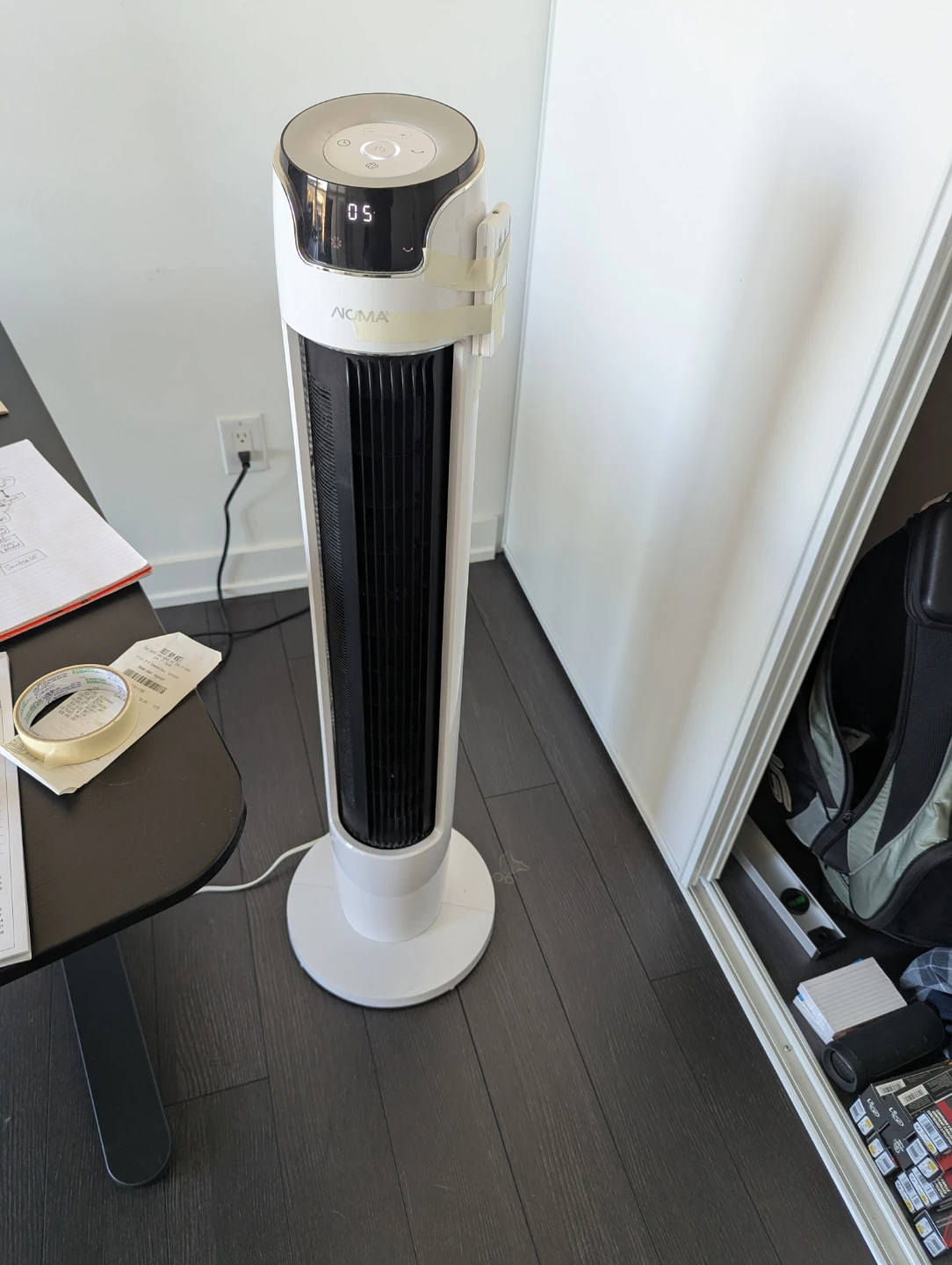 Noma White Tower Fan - photo 3