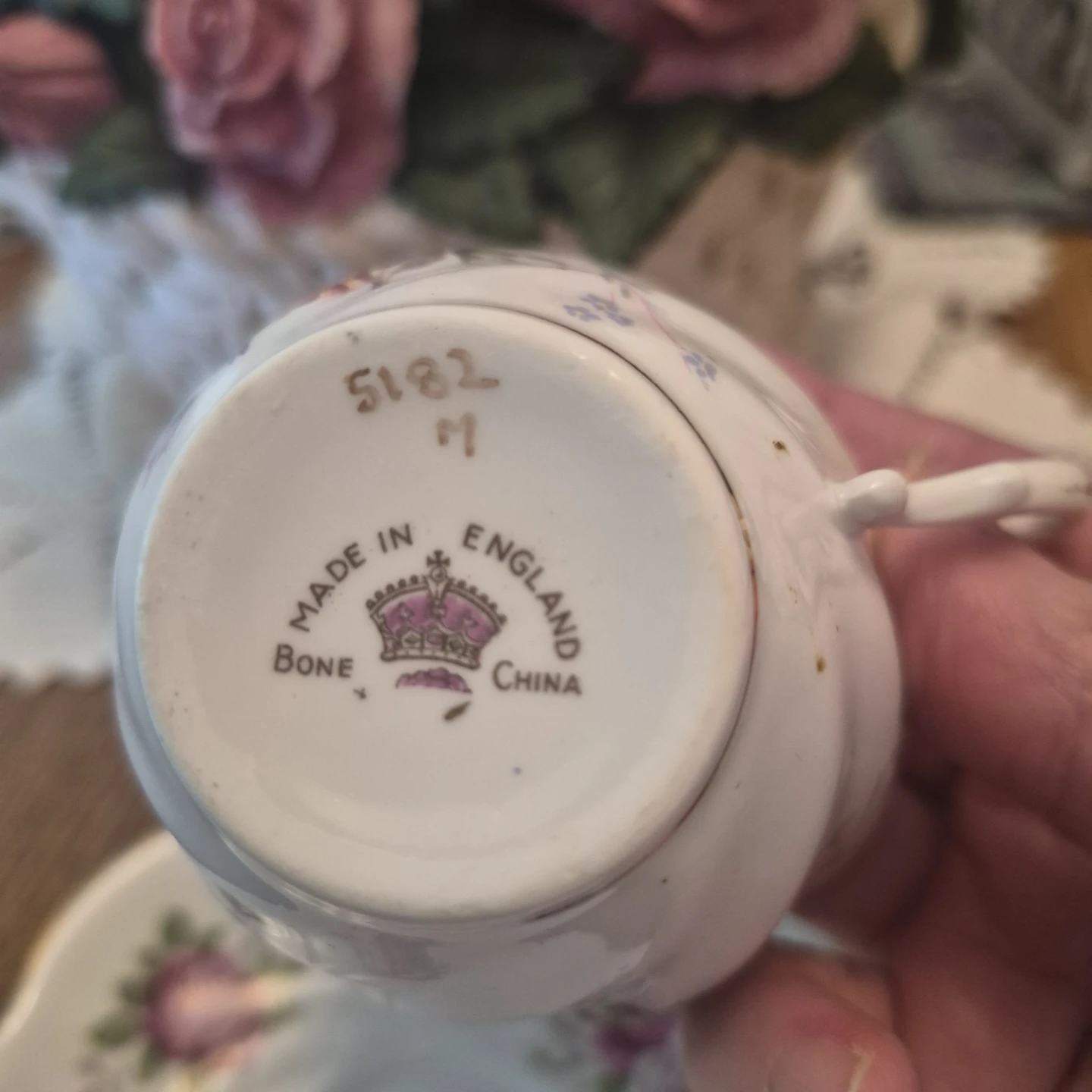 Vintage Bone China Floral Tea Cup and Saucer - photo 4