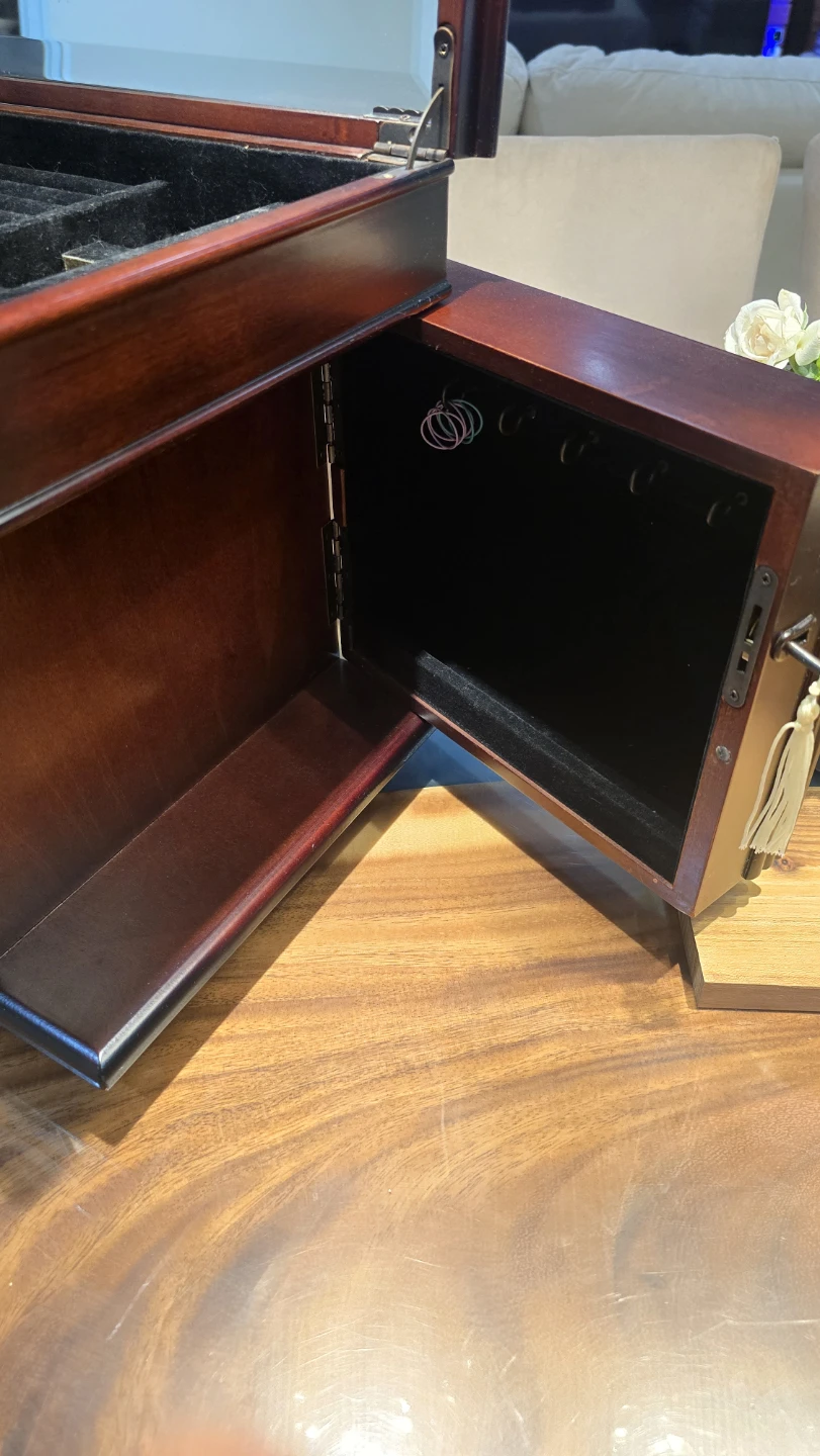 Bombay Large Wooden Jewelry Box Organizer - photo 5