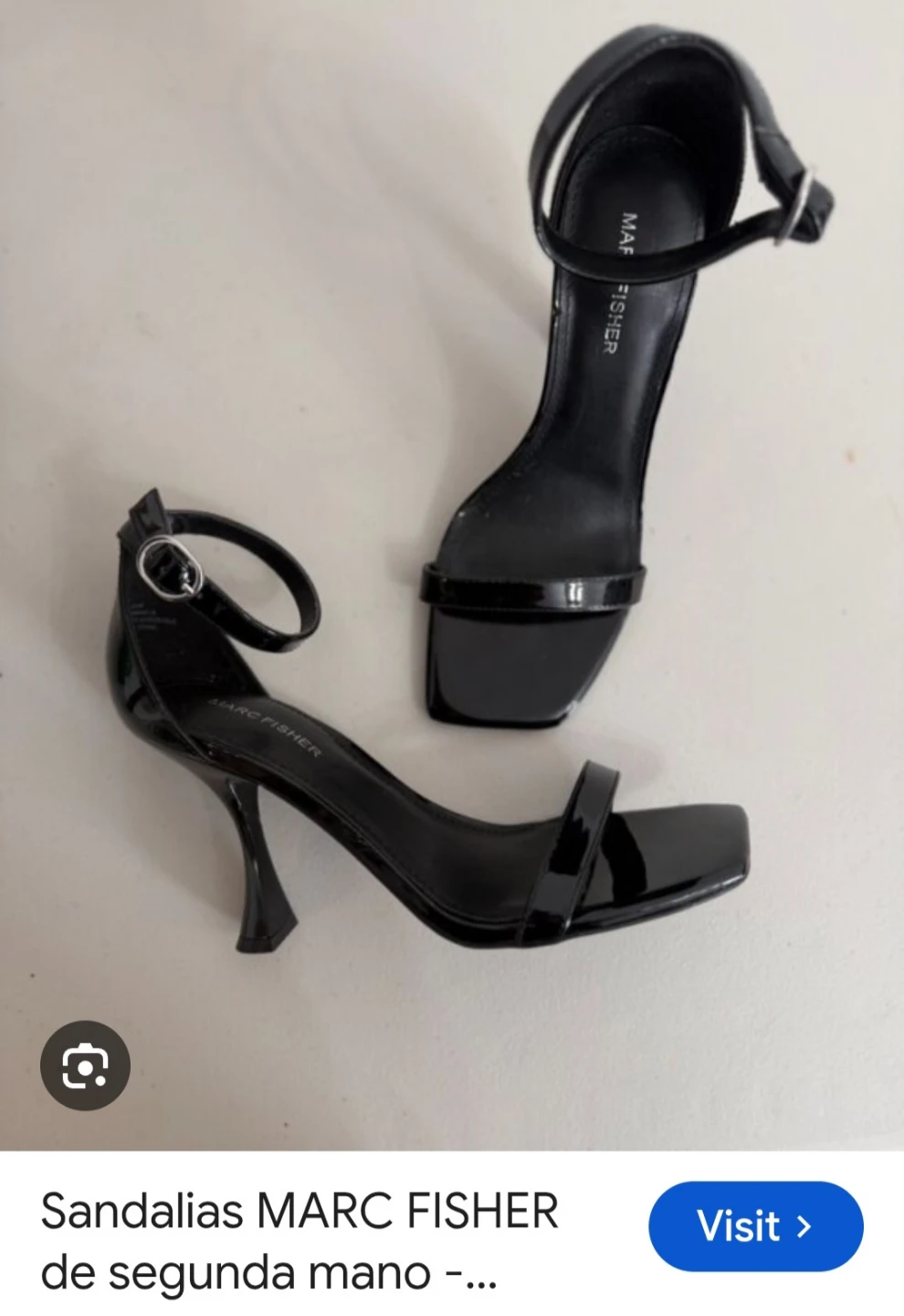BRANDNEW Marc Fisher Black Ankle Strap Heels - photo 5
