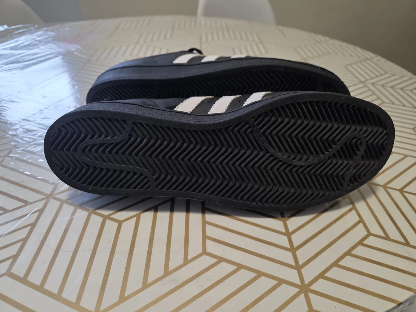 Adidas Superstar Black/White Sneakers - Size US 10.5 / UK 10 - photo 3