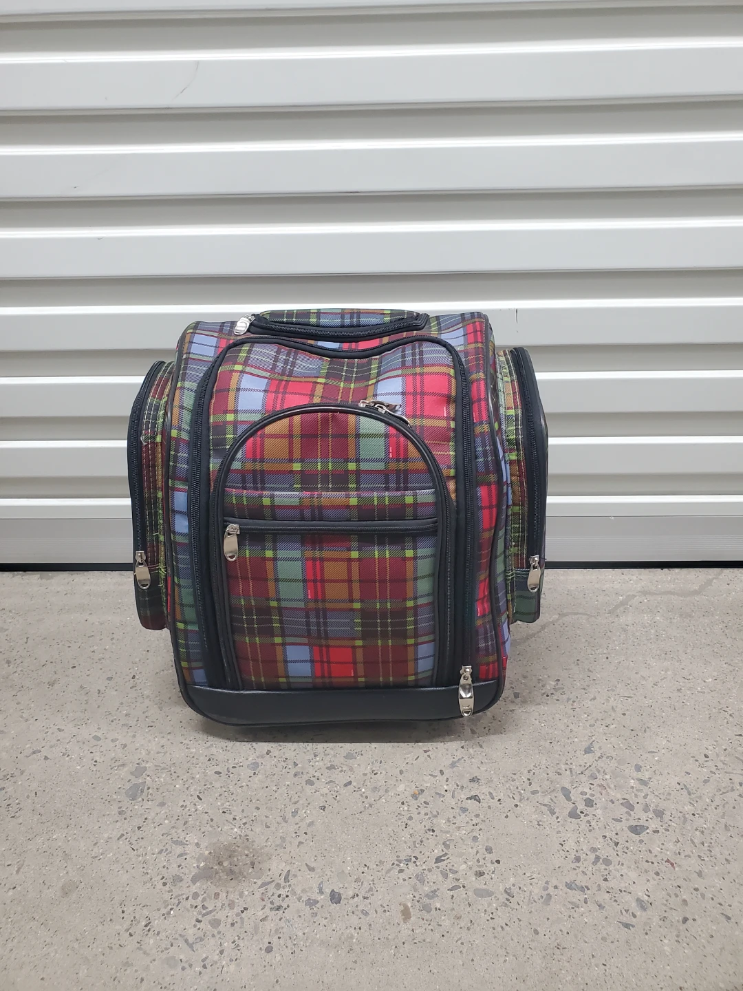 Tartan Plaid Rolling Travel Bag