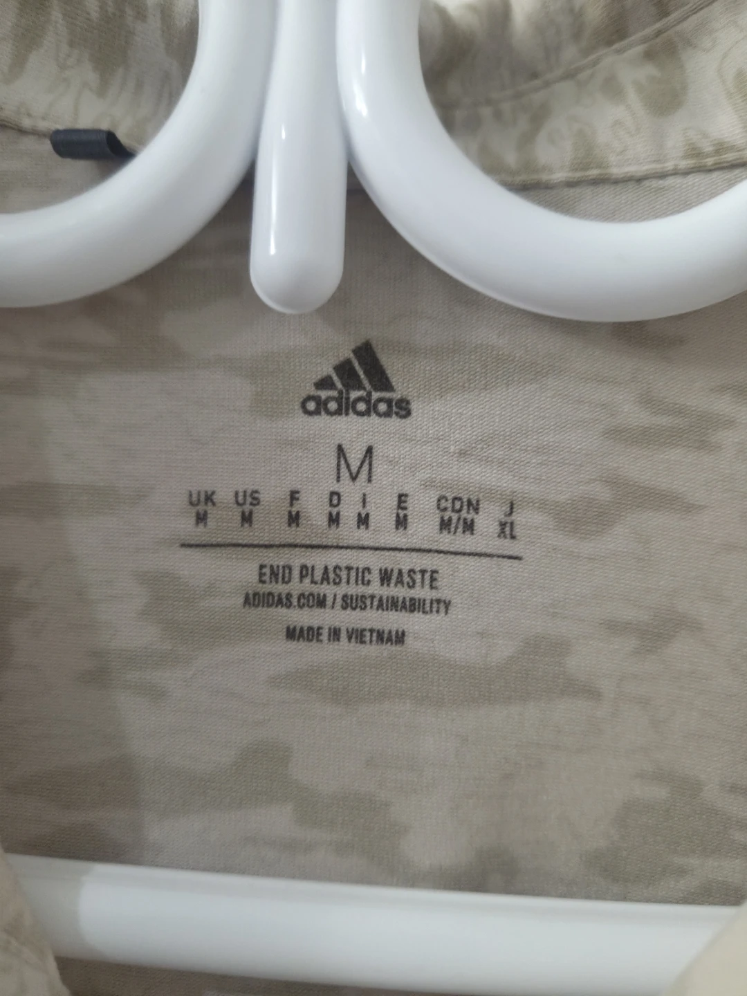 Adidas Camo Stretchy Polo Shirt (Size M) - photo 3