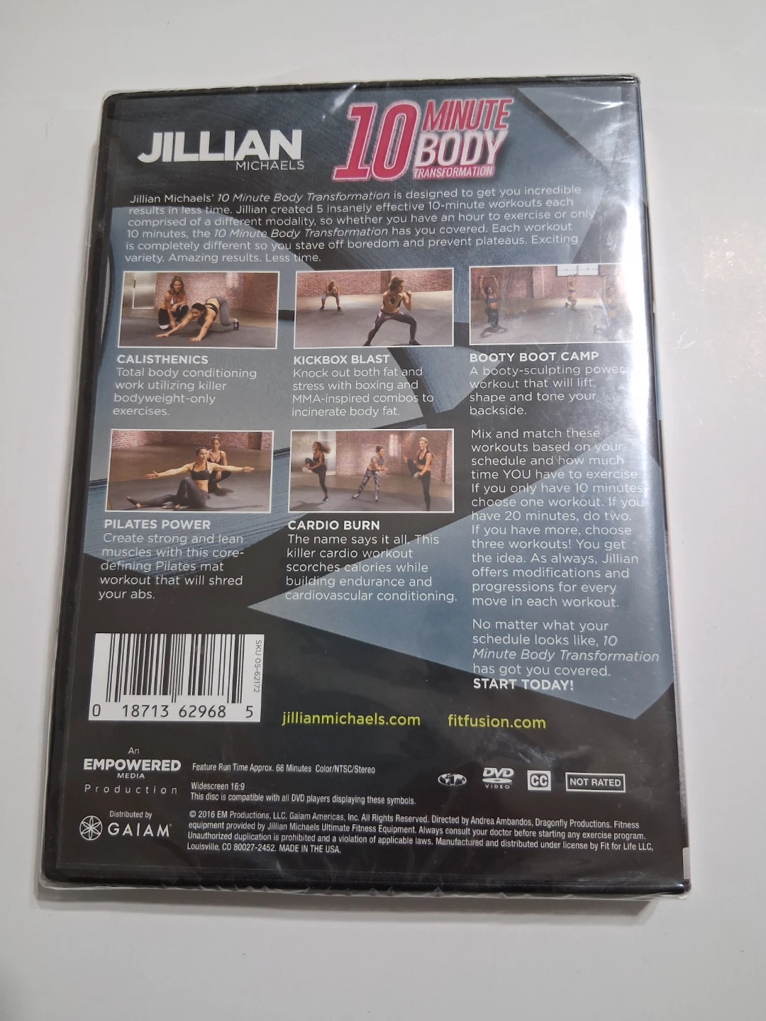Jillian Michaels 10 Minute Body Transformation DVD - photo 3