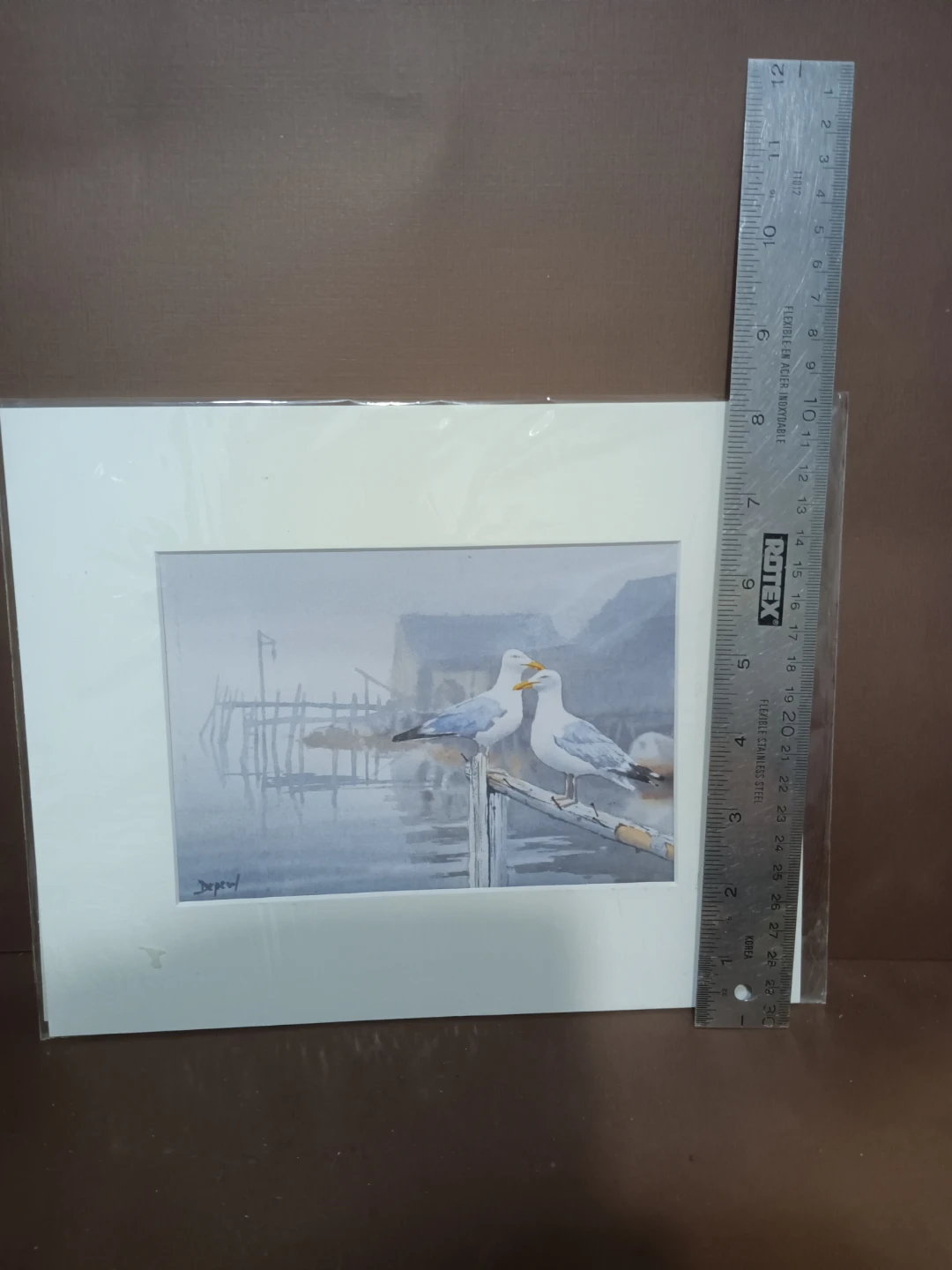 Neil Depew Seagull Watercolour Print - photo 4