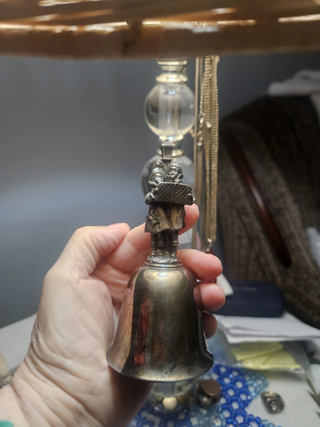 Danbury Mint Silver Plated Bell - photo 4