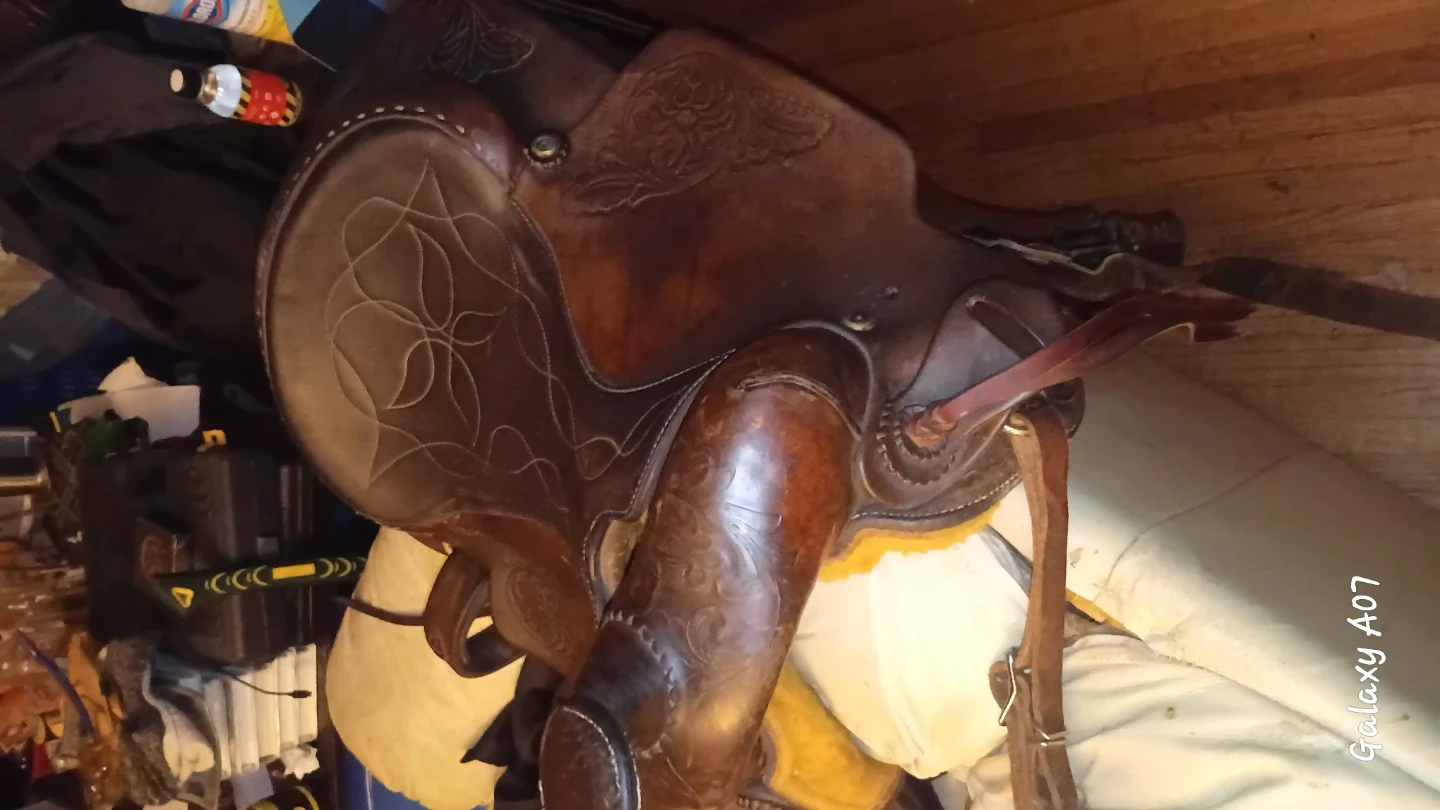 Western Leather Horse Saddle - photo 2