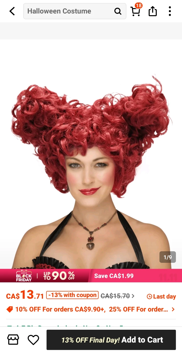 Costume Red Wig - photo 2