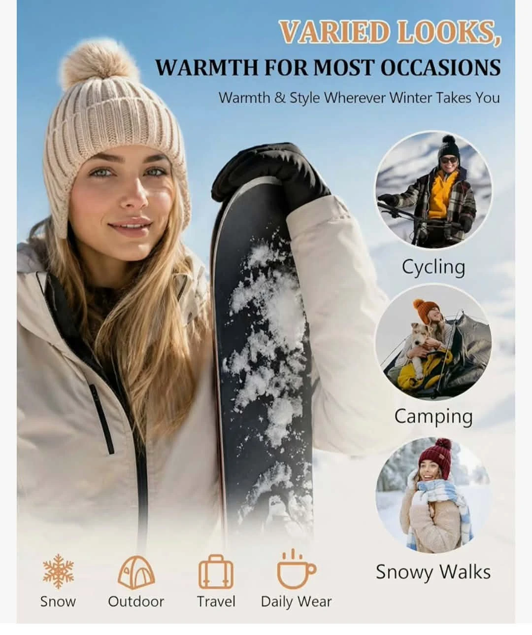 Alepo Winter Beanie with Pom Pom - photo 3