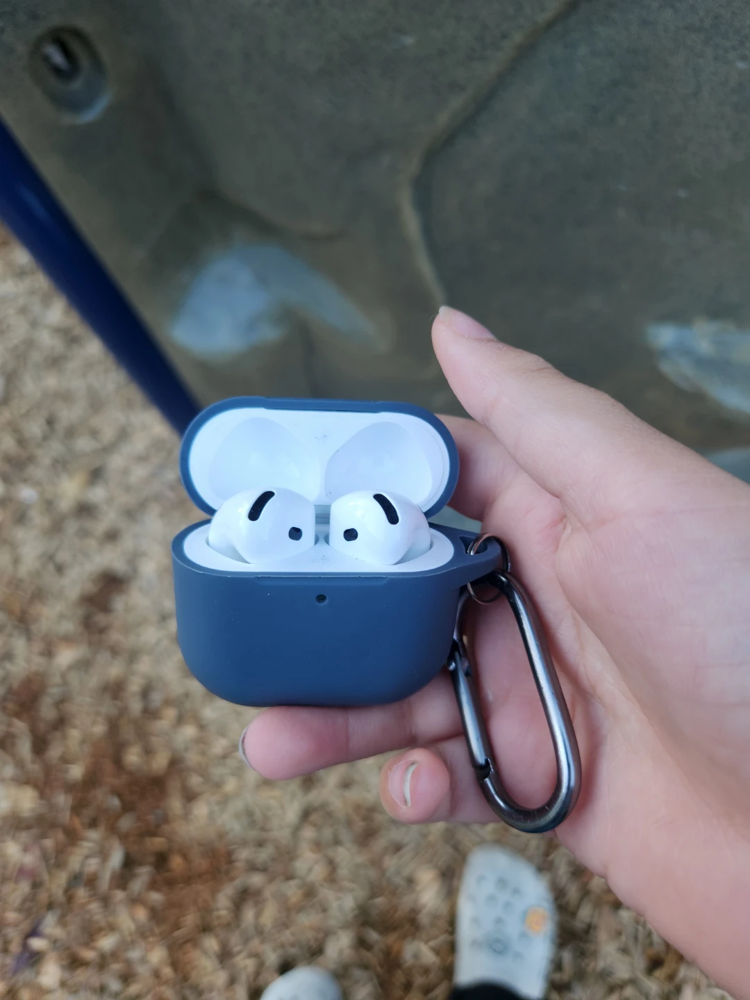 Airpods gen 3 with silicone case and key chain