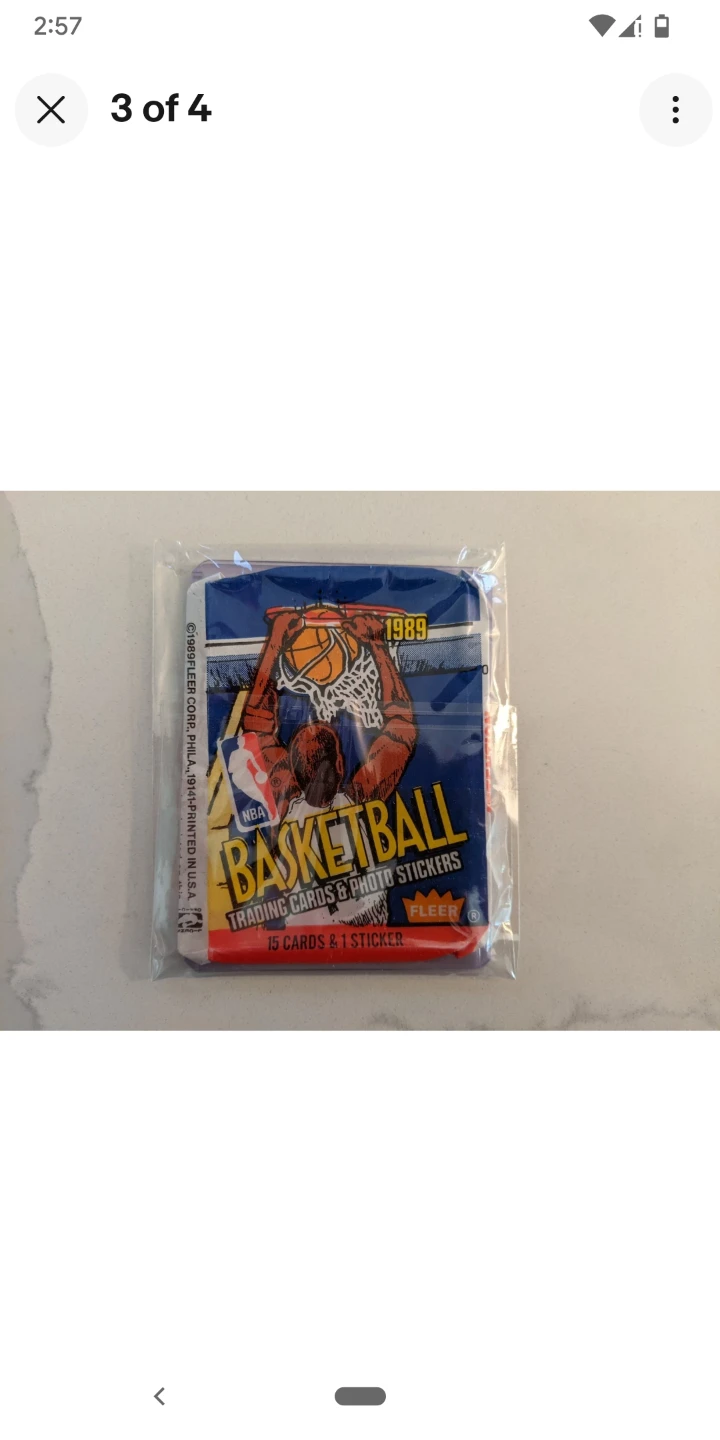 1989-90 Fleer NBA Basketball Trading Cards Larry Bird - photo 3