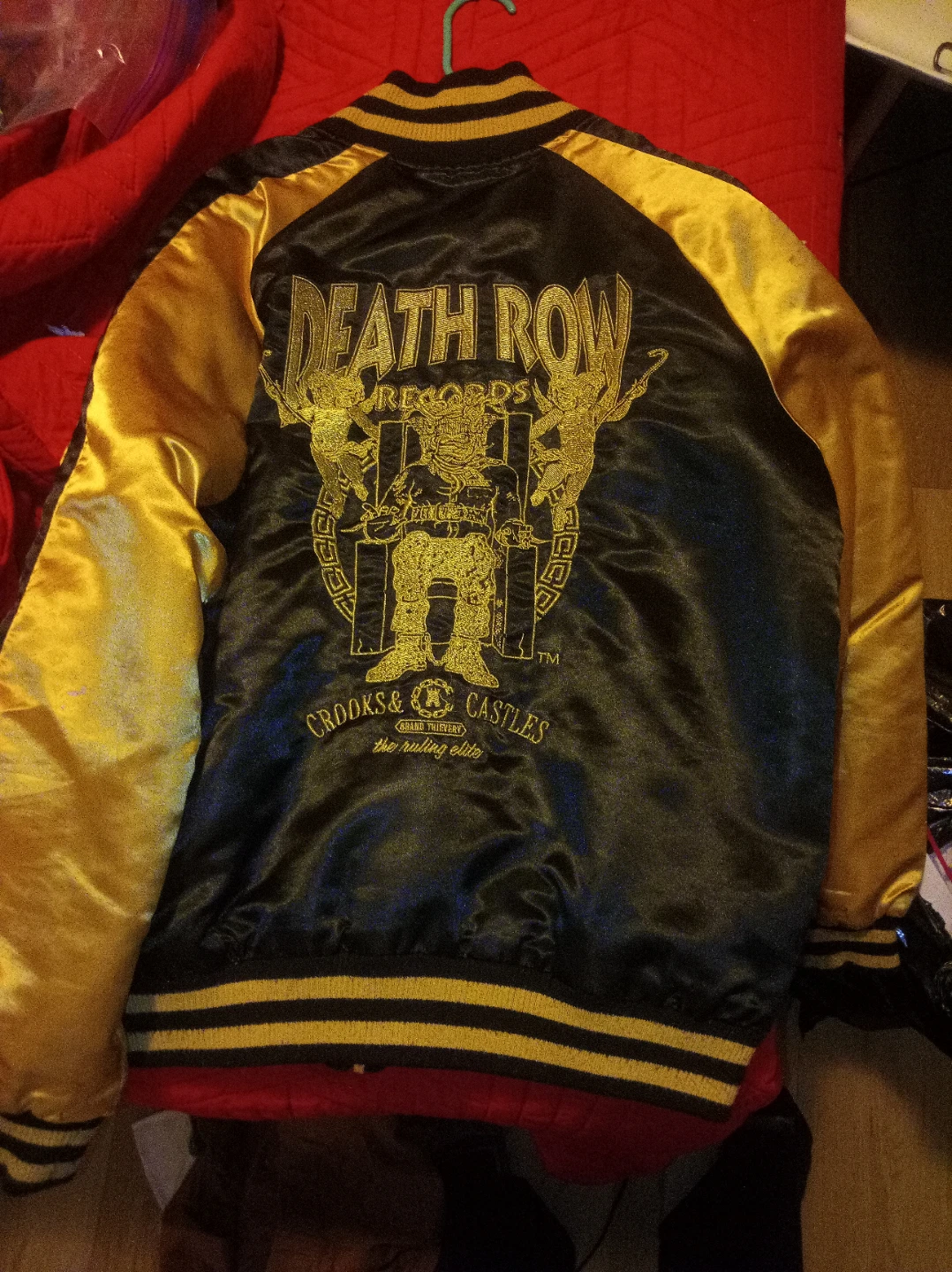 Crooks & Castles Death Row Records Varsity Jacket - photo 2