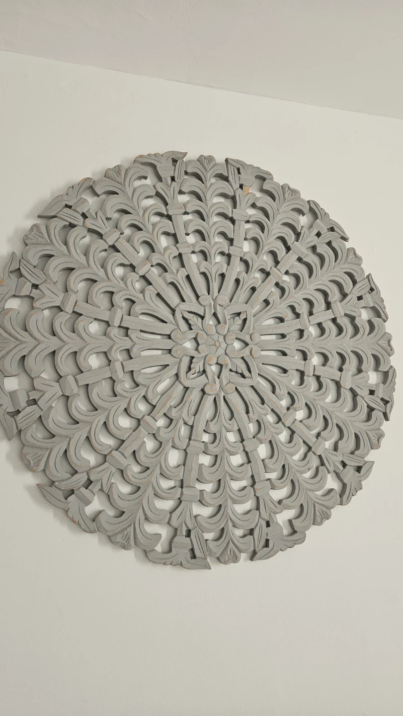 Grey Circular Wall Art Piece