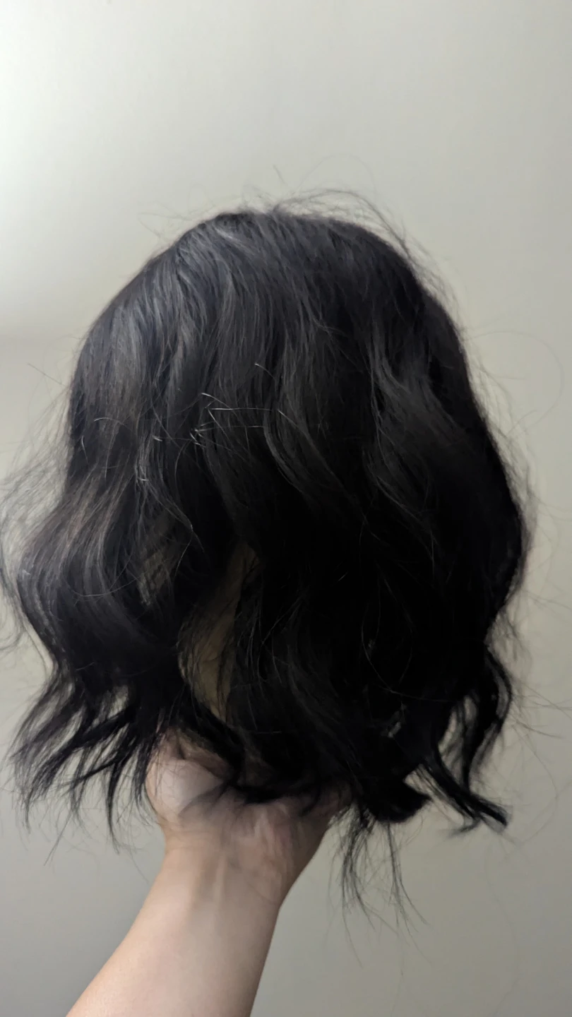 Jon Renau Black Synthetic Topper Top Wave 12" - photo 2