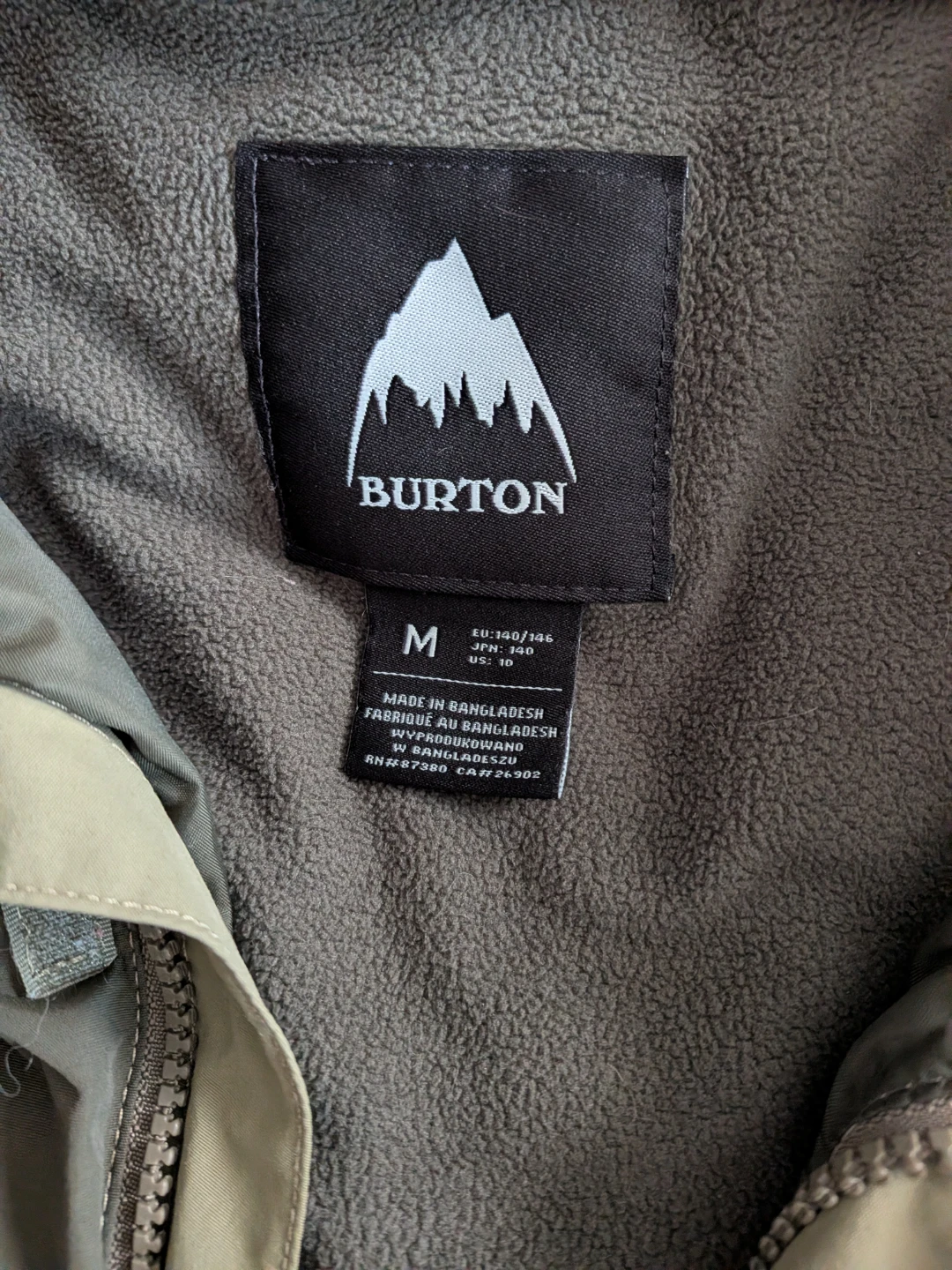 Burton Kids Winter Jacket Olive Green - photo 2
