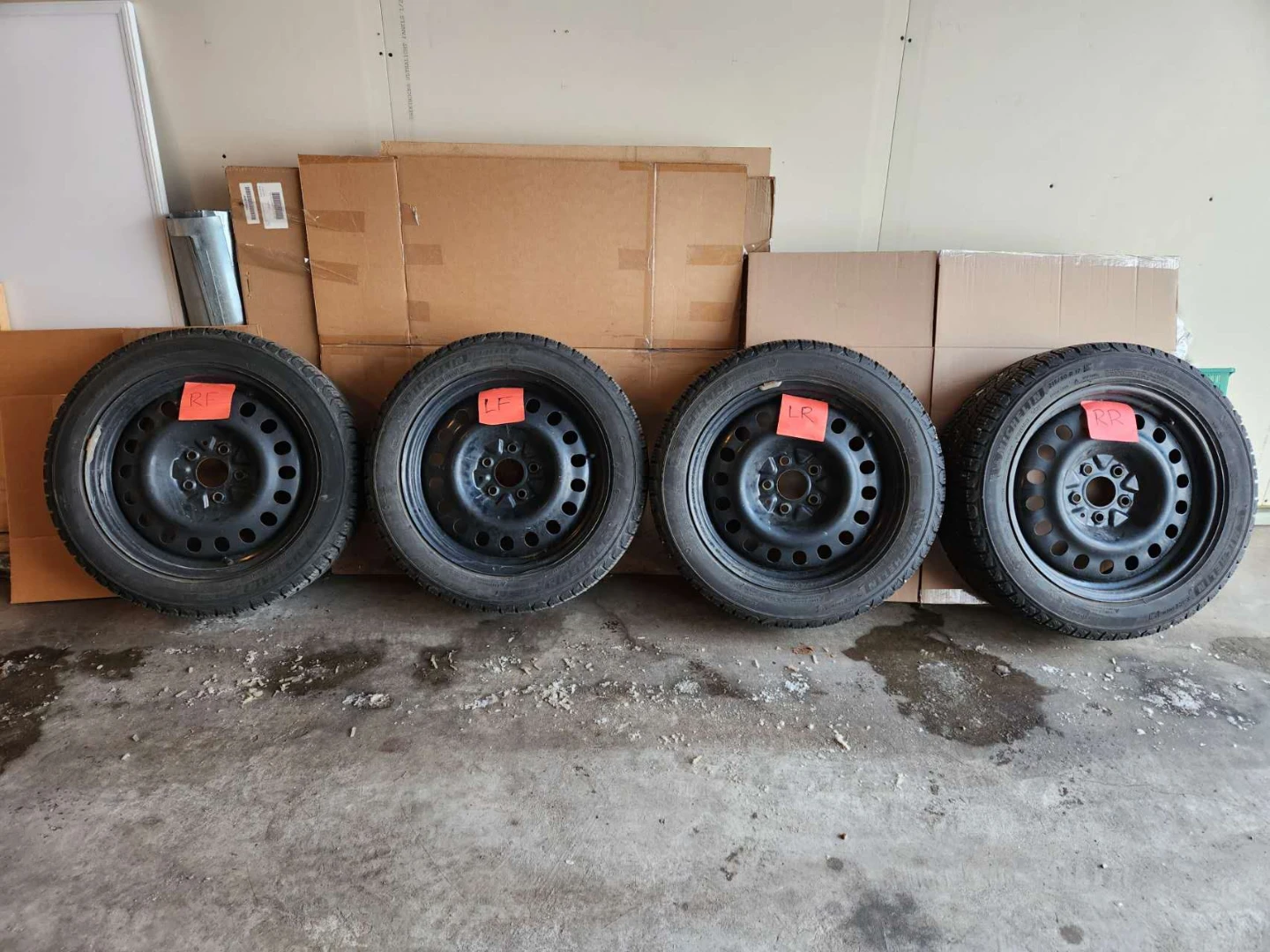 Set of 4 Michelin X-Ice Snow Tires with Rims