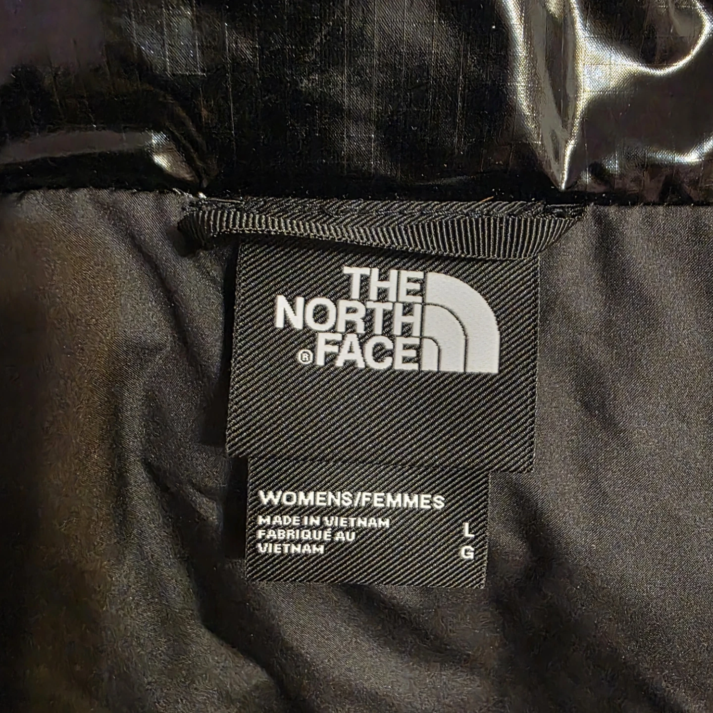 The North Face Women's Shiny Black Puffer Vest size L - photo 5