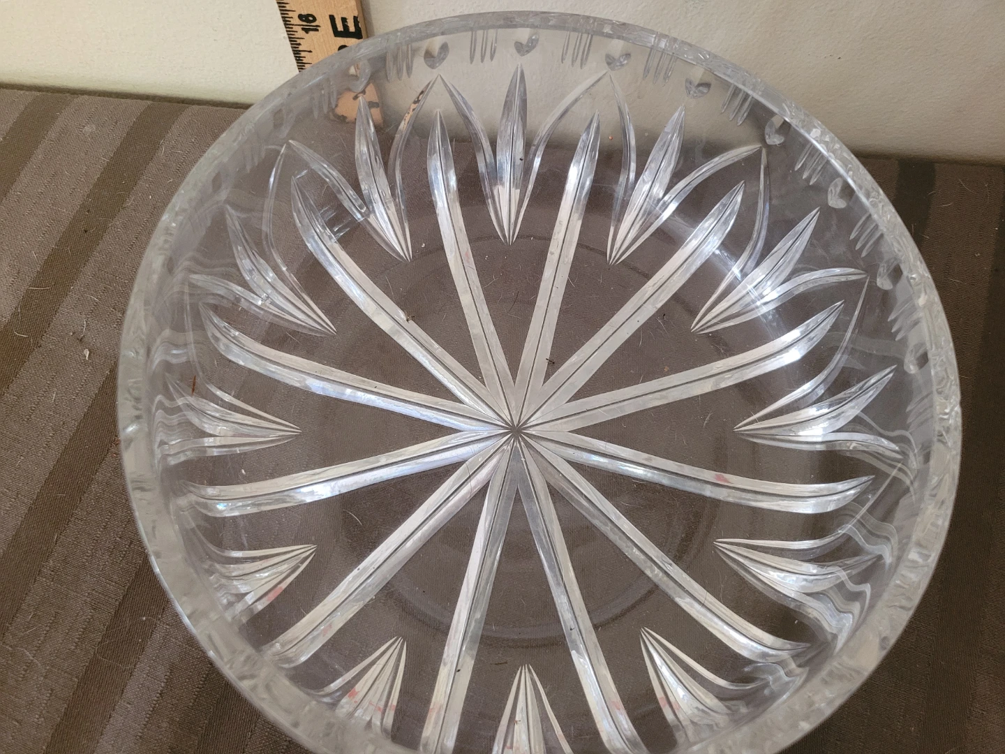 VINTAGE CRYSTAL BOWL HOBNAIL COMPOTE CANDY Carnival Glass Mug - photo 4