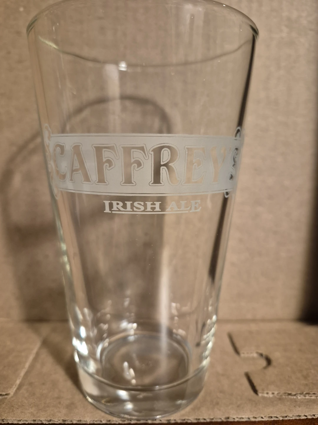 Caffrey's Irish Ale Pint Glass