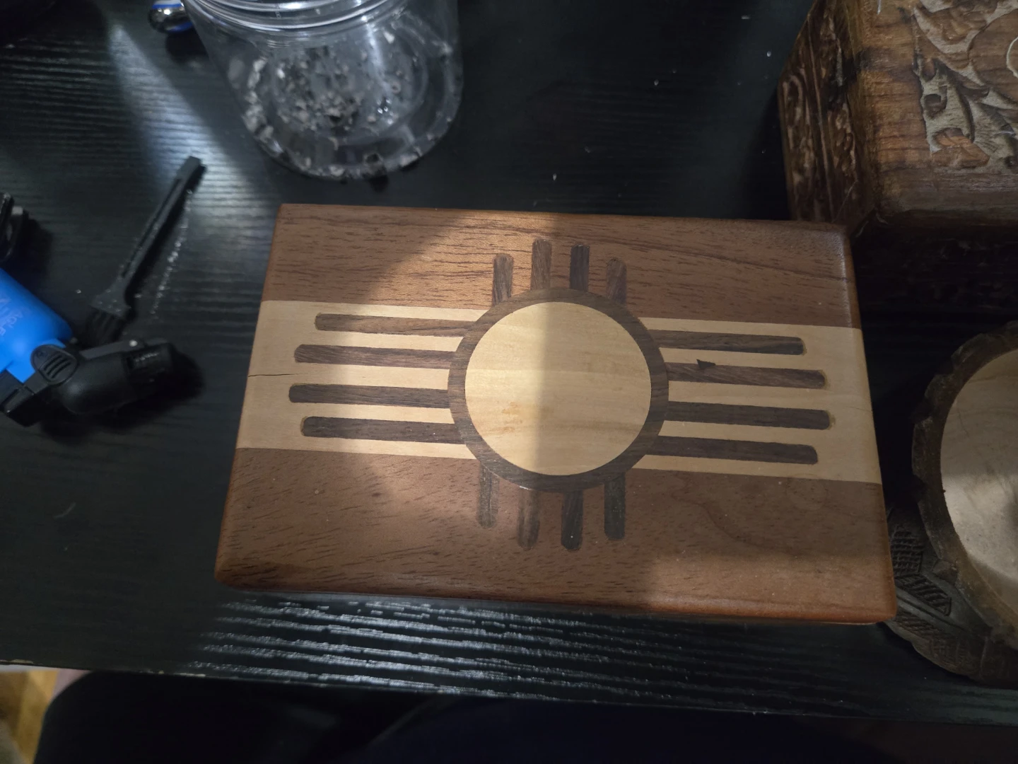 Set of Three Wooden Keepsake Boxes